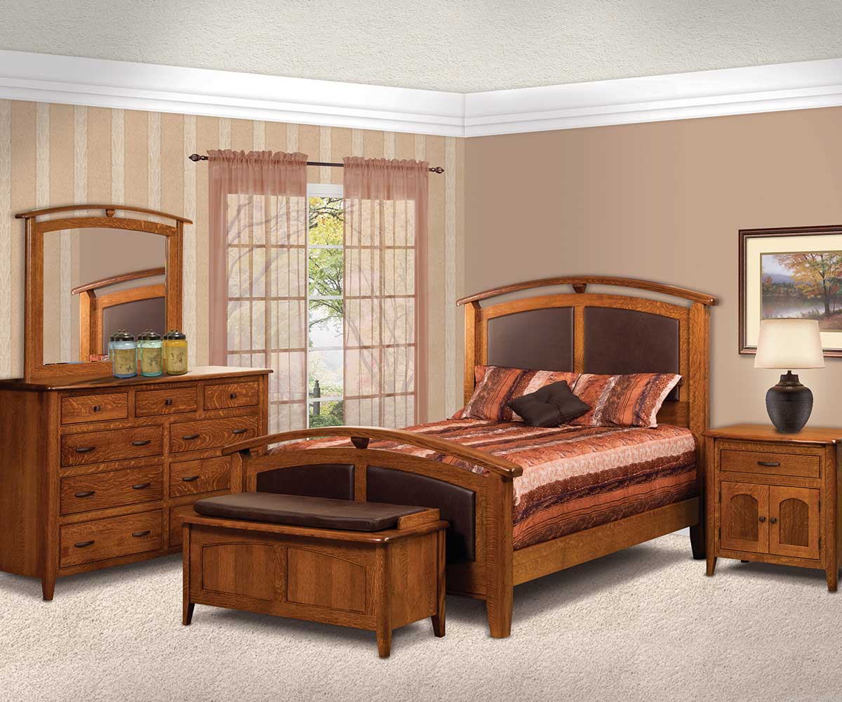 QW Amish Castleton 1 Drawer Nightstand w/ Pullout Shelf - Image 2