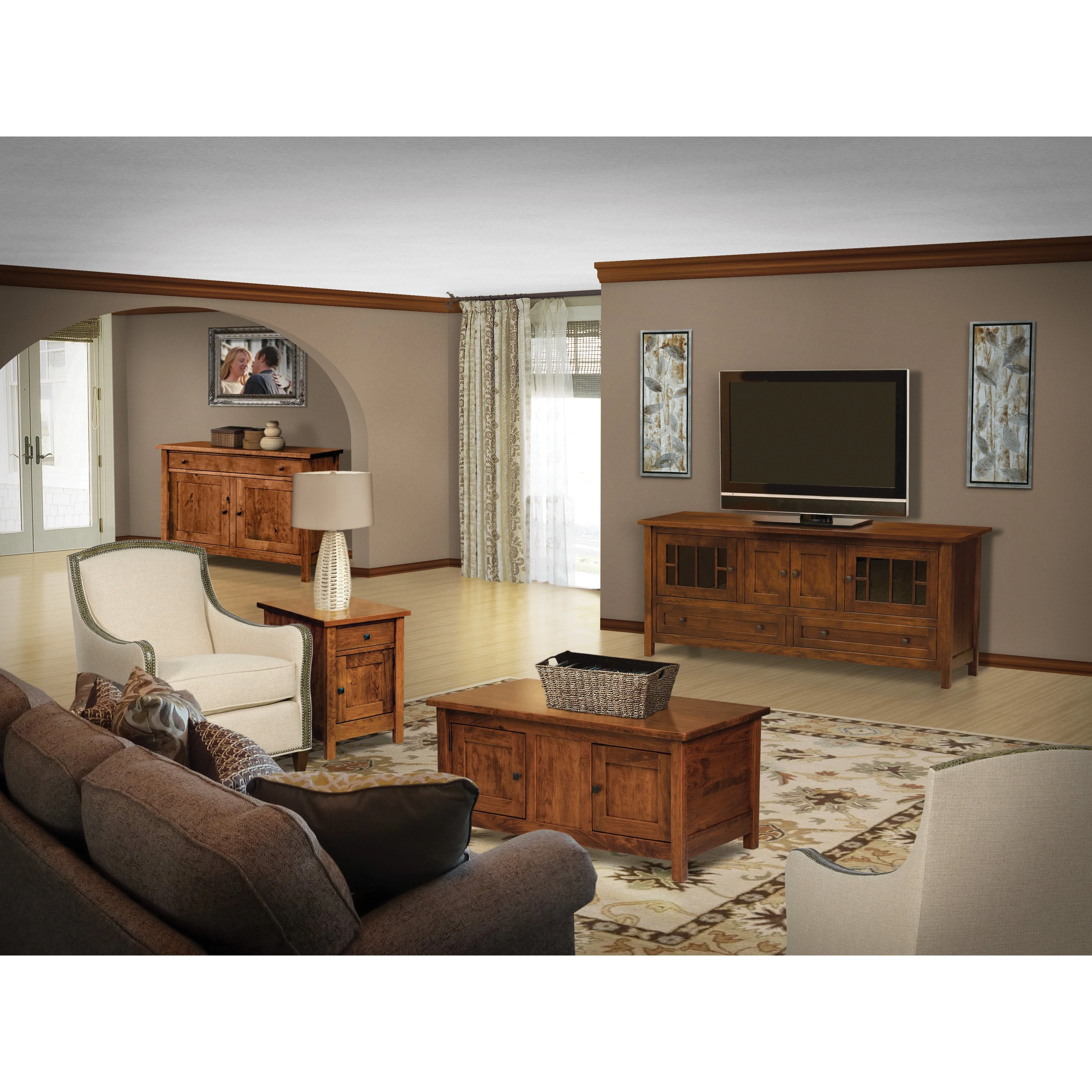 QW Amish Centennial 72" Media Console - Image 2