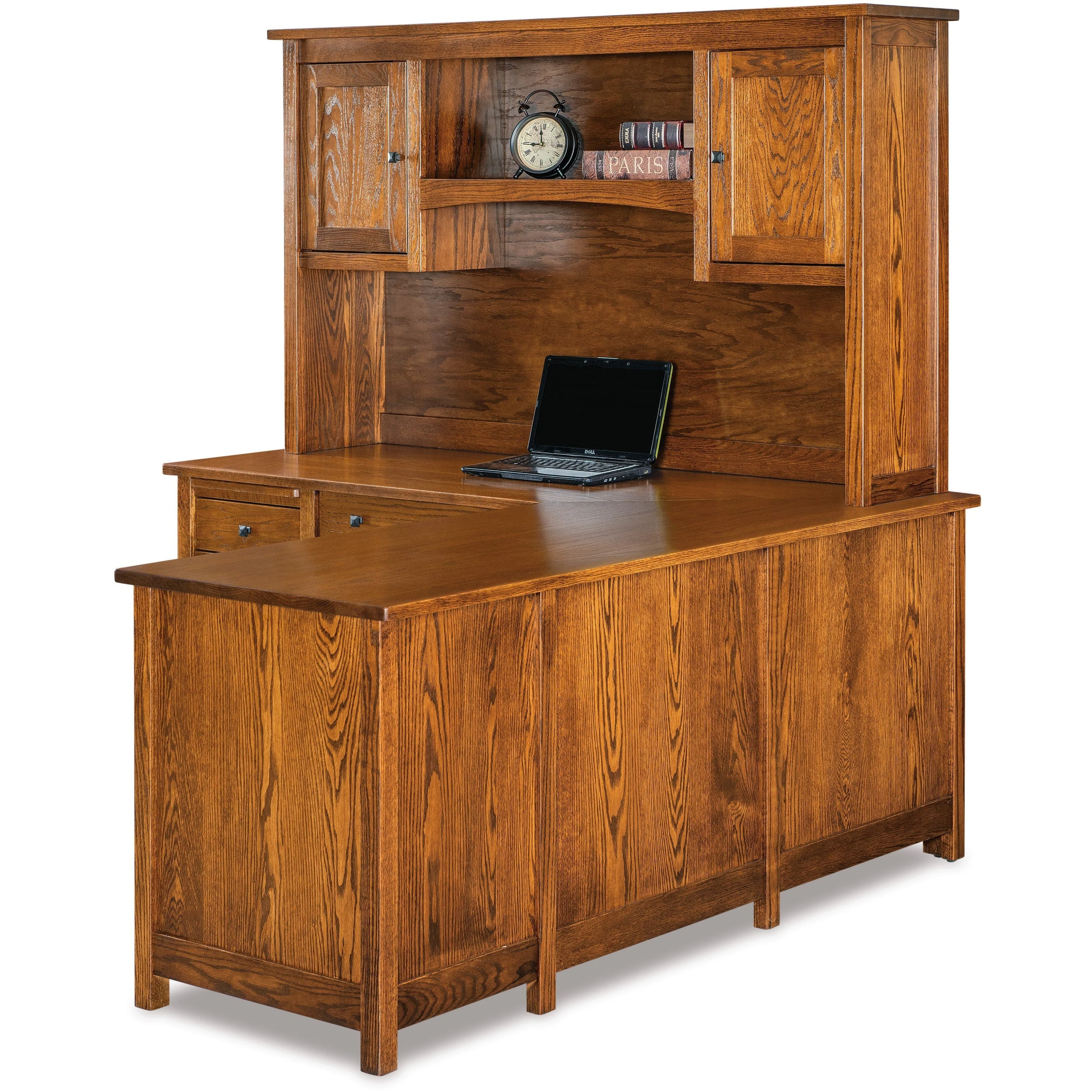 QW Amish Centennial L-Shape Desk w/ Optional Hutch - Image 2