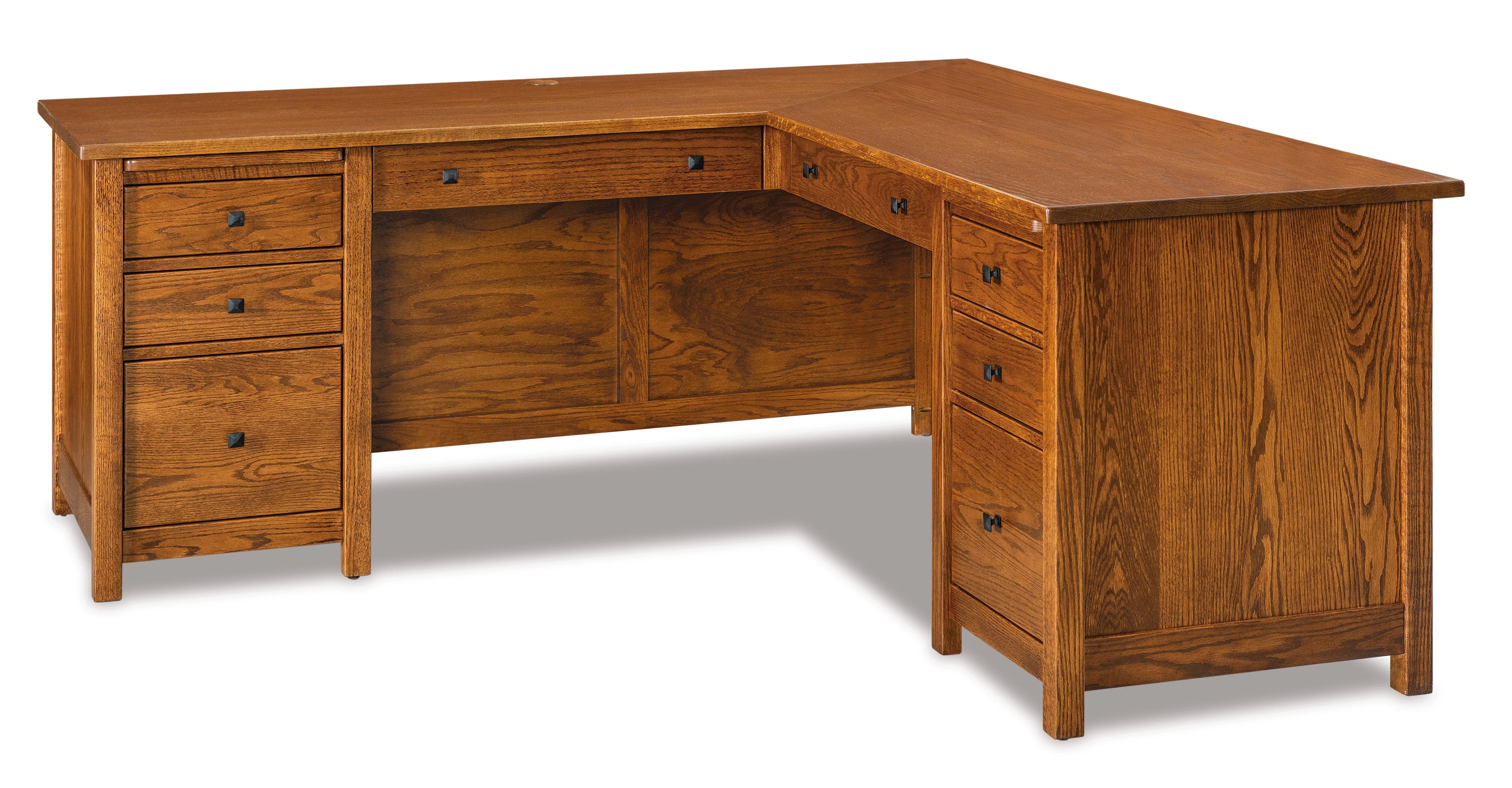 QW Amish Centennial L-Shape Desk w/ Optional Hutch - Image 3