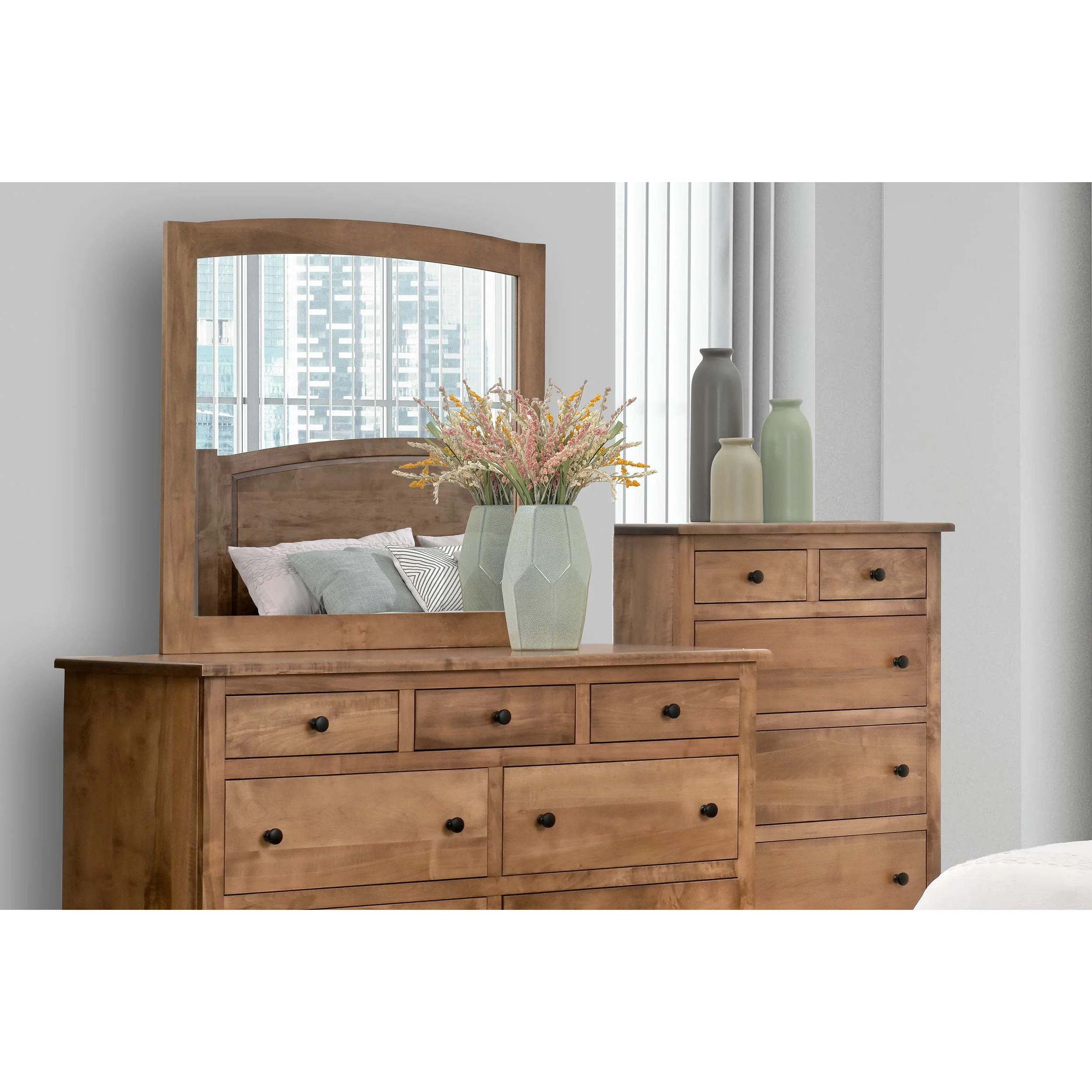QW Amish Charlotte 5pc Set w/ Storage Bed - Image 6