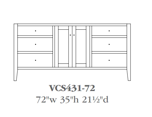 QW Amish Chelsea Vanity (Select Size) - Image 10