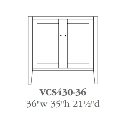 QW Amish Chelsea Vanity (Select Size) - Image 4