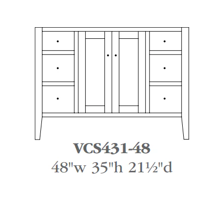 QW Amish Chelsea Vanity (Select Size) - Image 7