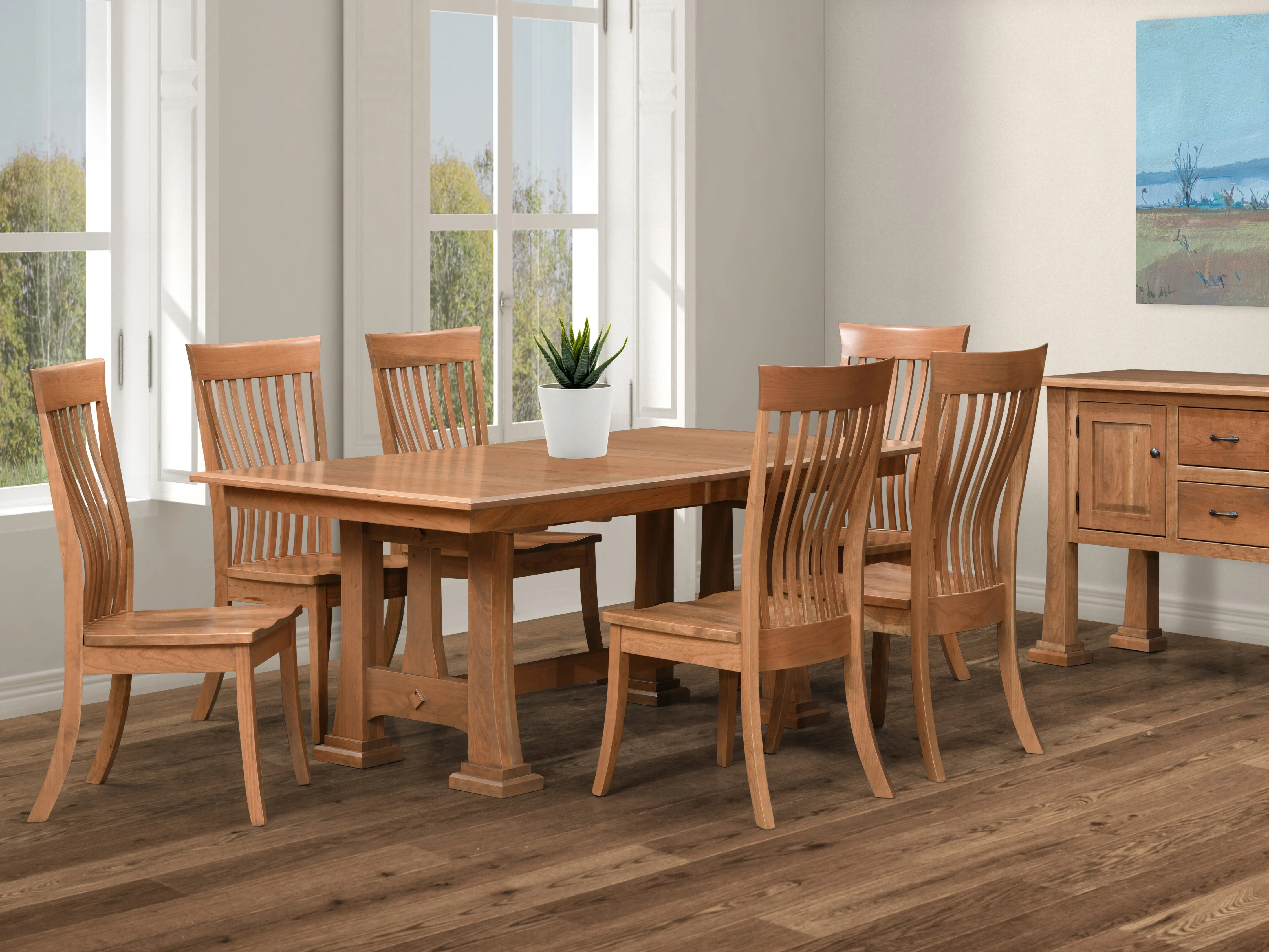QW Amish Christy Trestle Table - Image 2