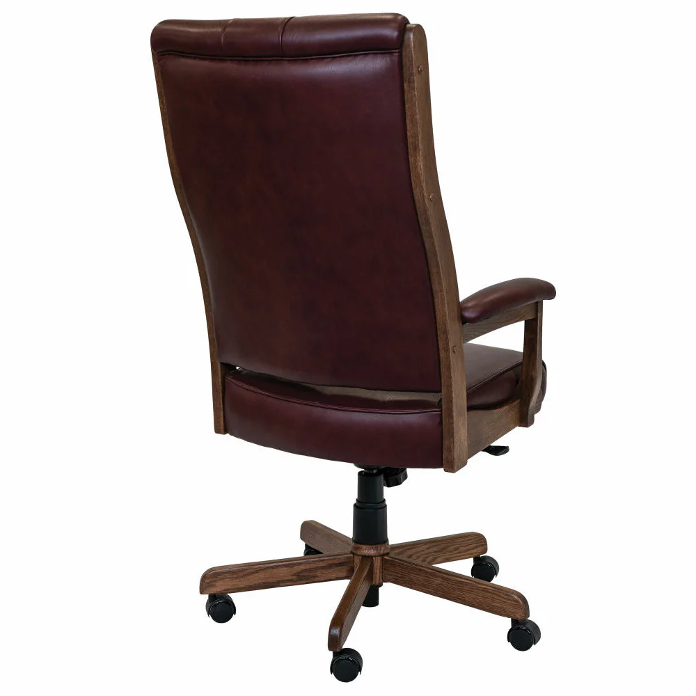 QW Amish Clark Tufted Executive Chair - Image 2