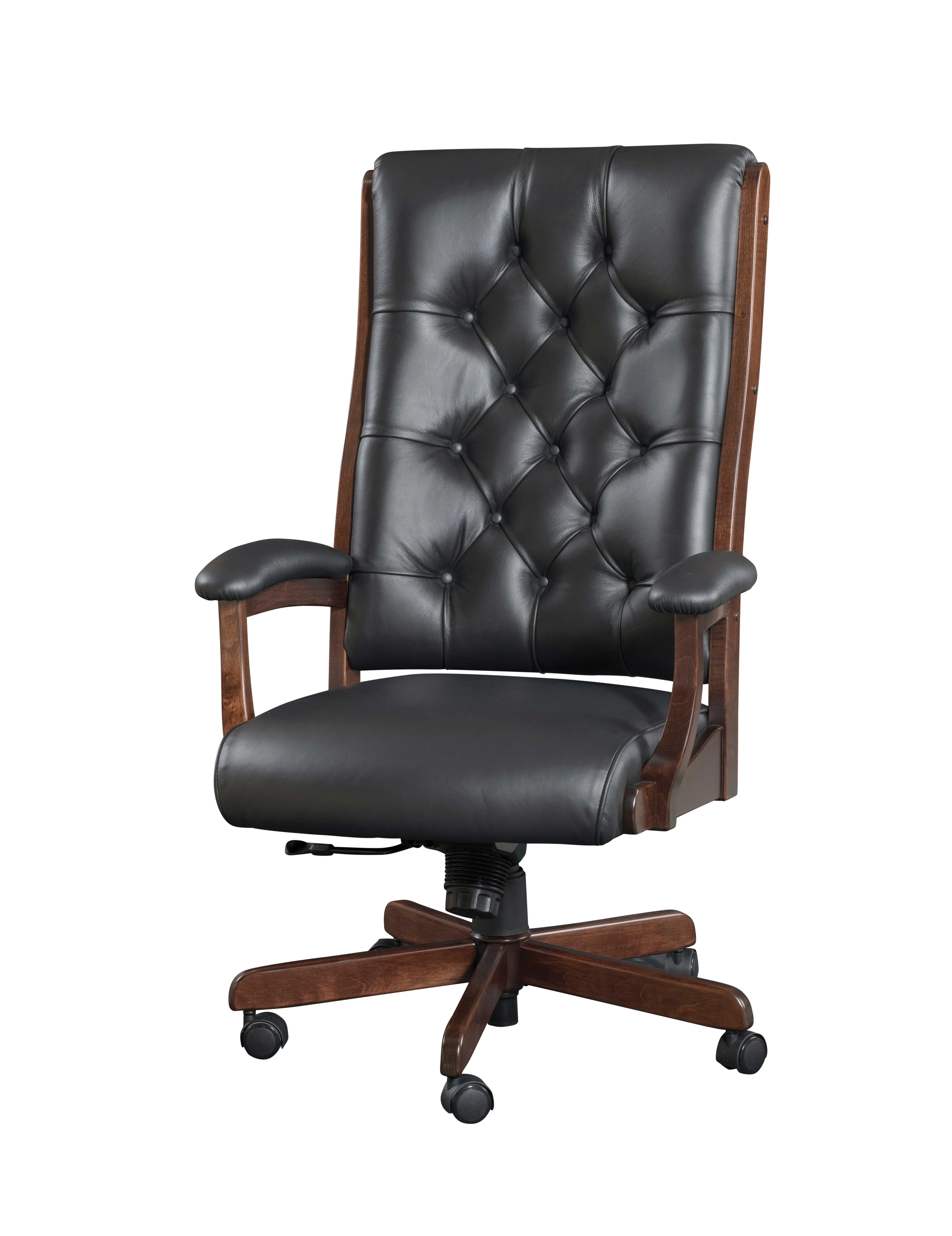QW Amish Clark Tufted Executive Chair - Image 3