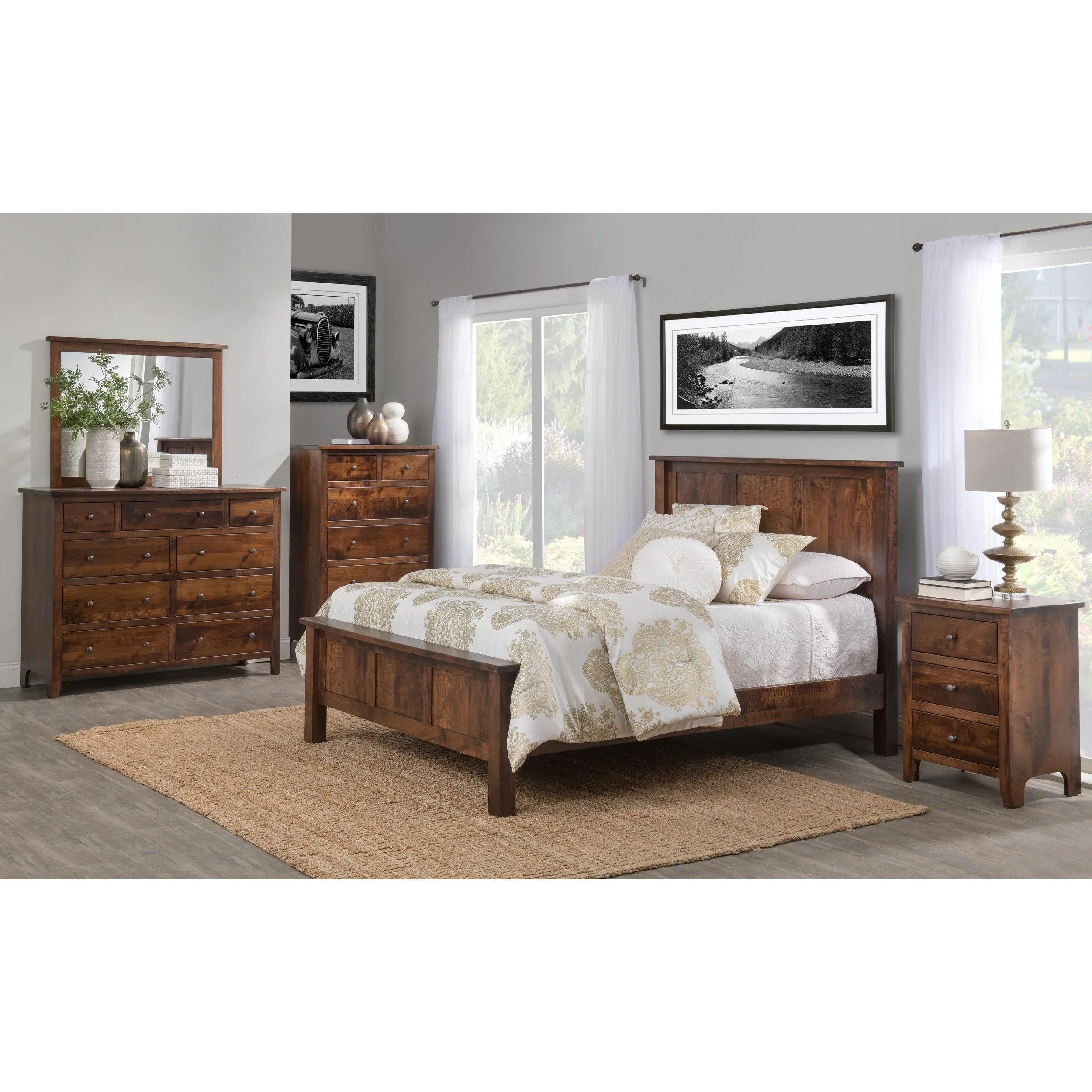 QW Amish Classic Shaker Six Drawer Lingerie Chest - Image 5