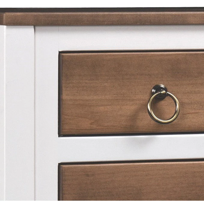QW Amish Coastal 3 Drawer Nightstand - Image 4