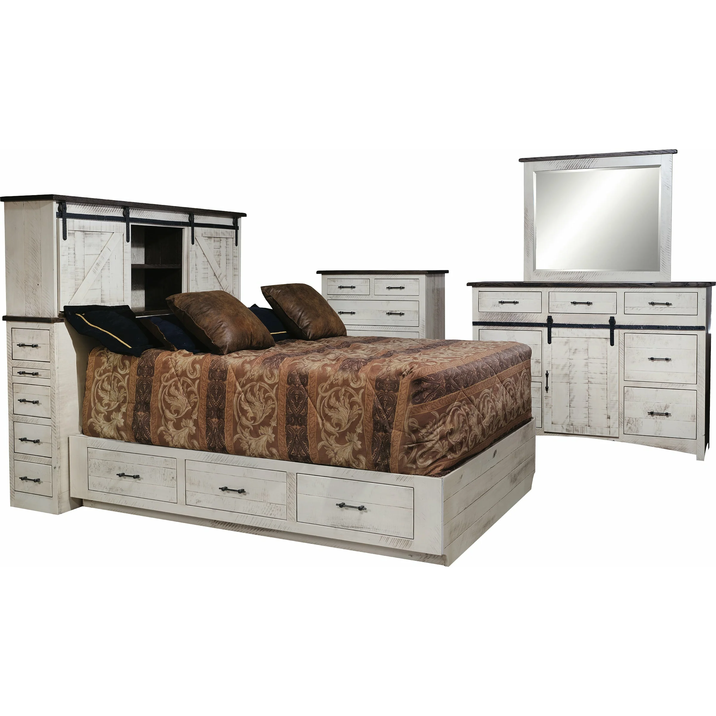 QW Amish Cody Bookcase Storage Bed - Image 2