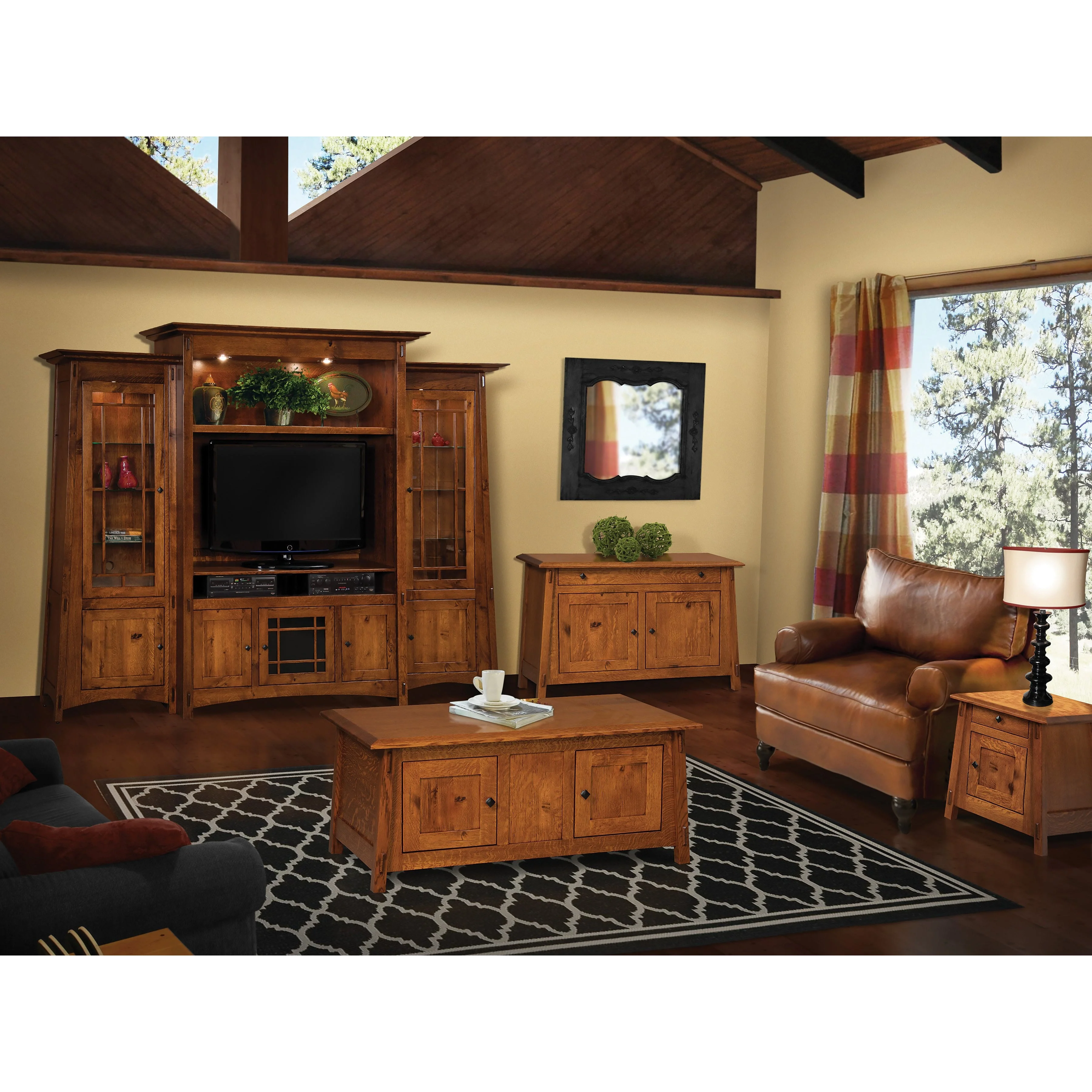 QW Amish Colbran Open Coffee Table w/ Optional Lift Top - Image 3