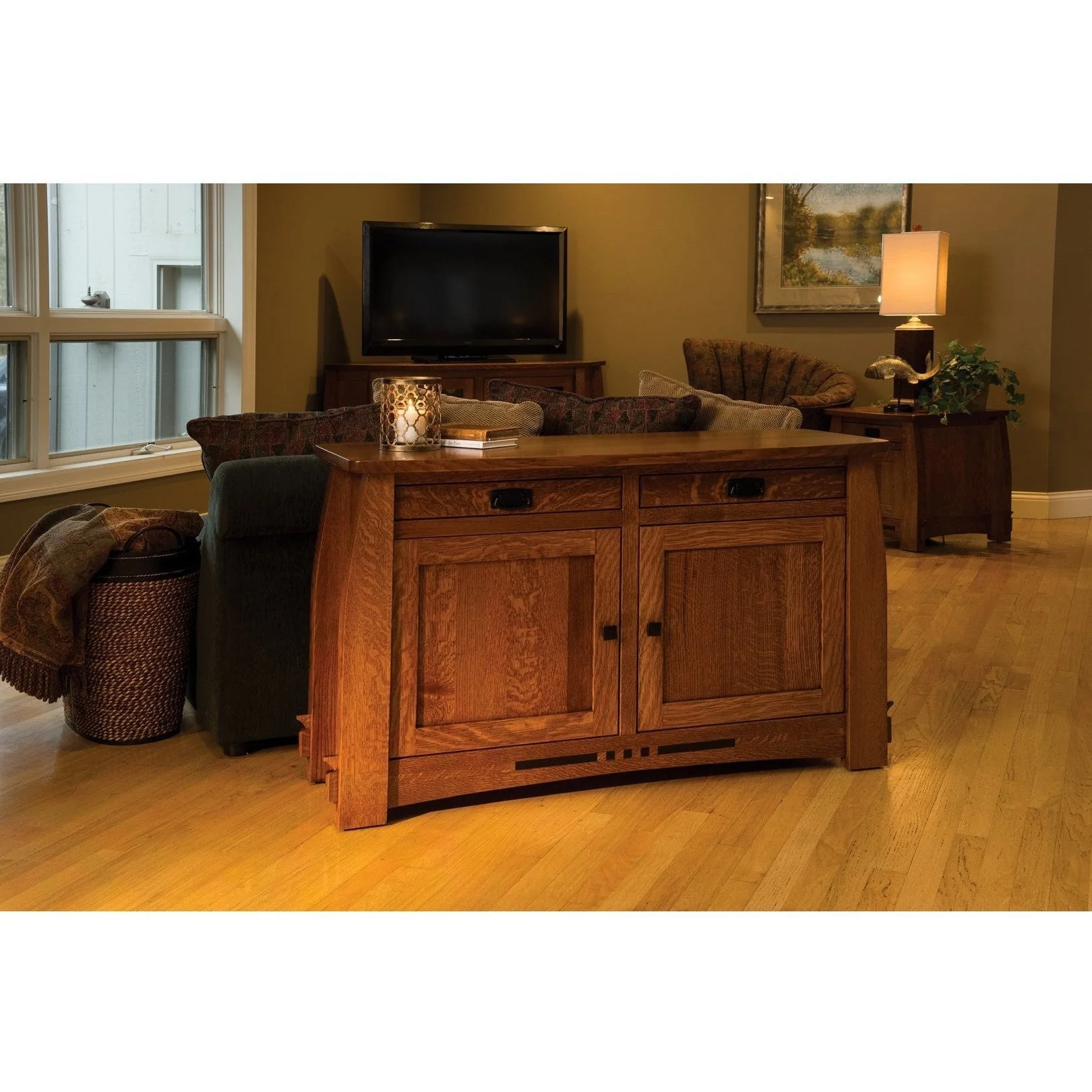 QW Amish Colebrook Sofa Table - Image 3