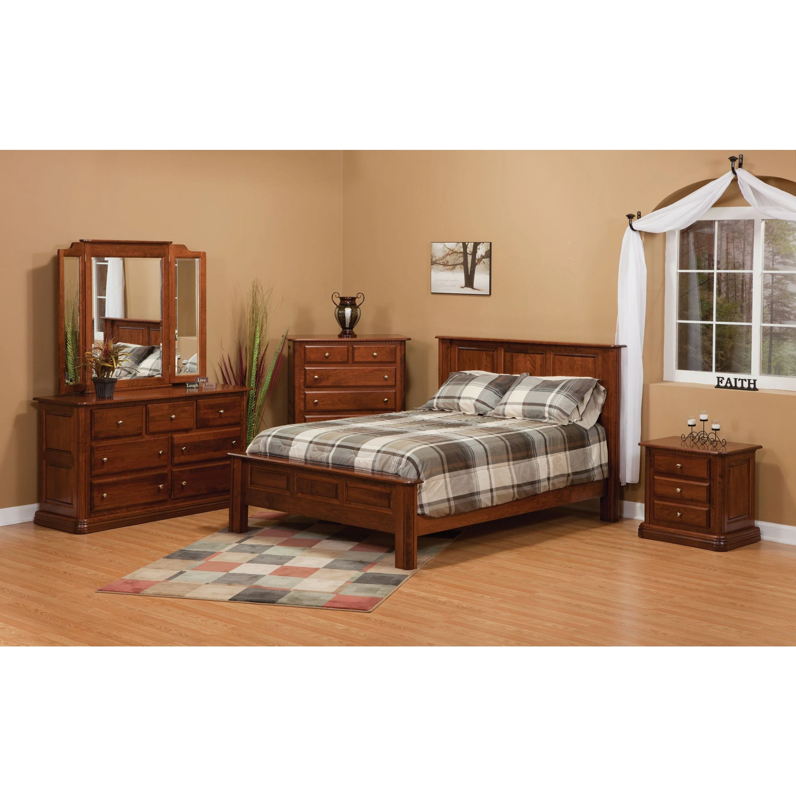 QW Amish Colonial Bed - Image 3