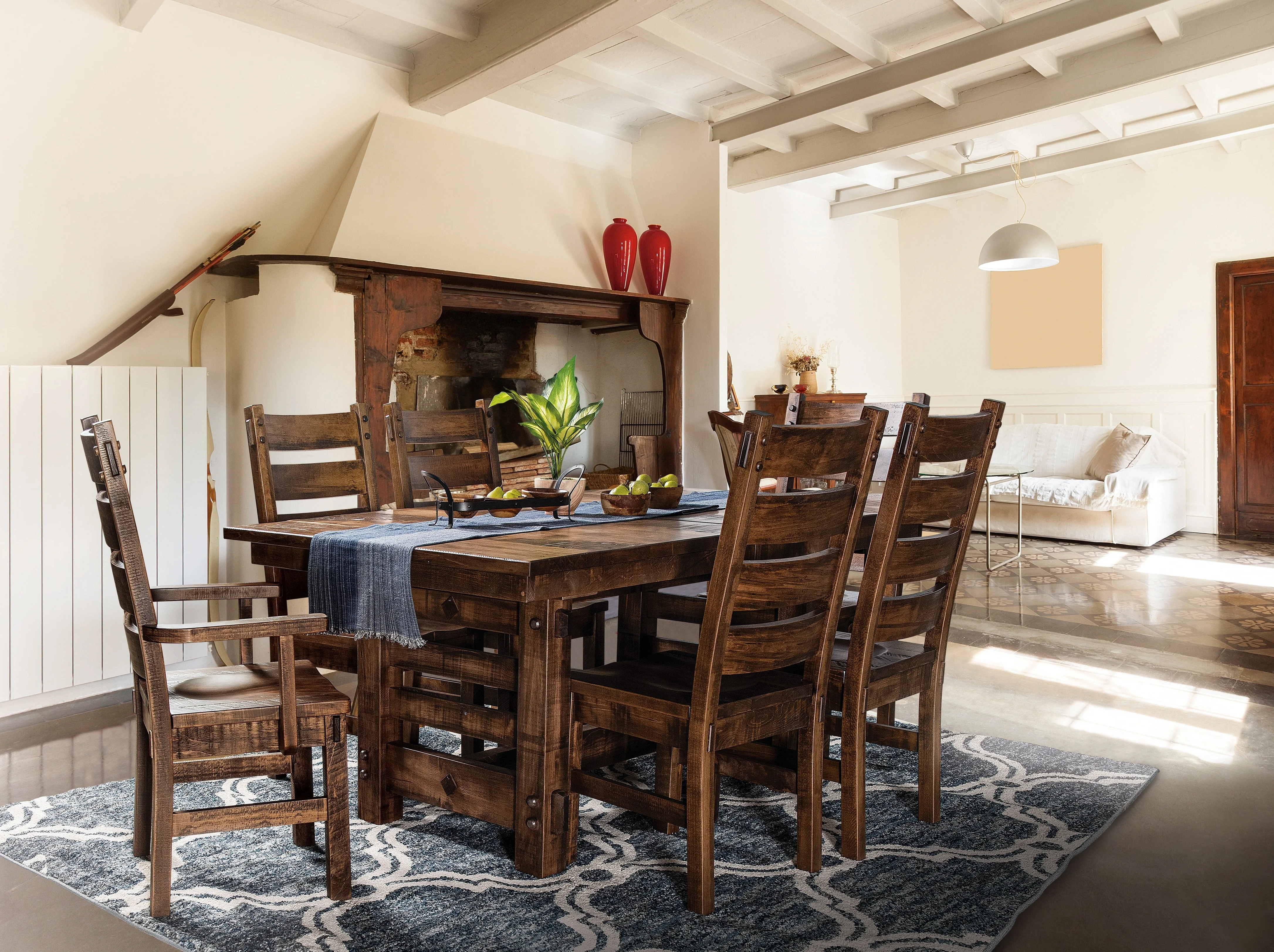 QW Amish Columbus Trestle Table - Image 2
