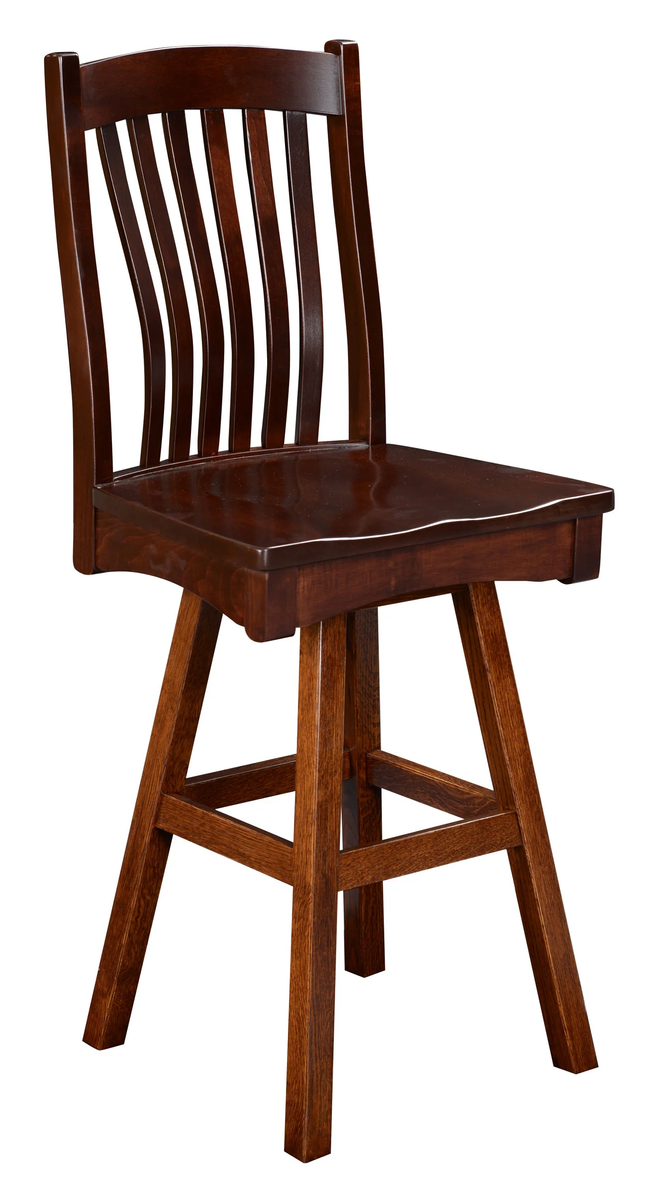 QW Amish Conestoga Swivel Bar Chair - Image 2