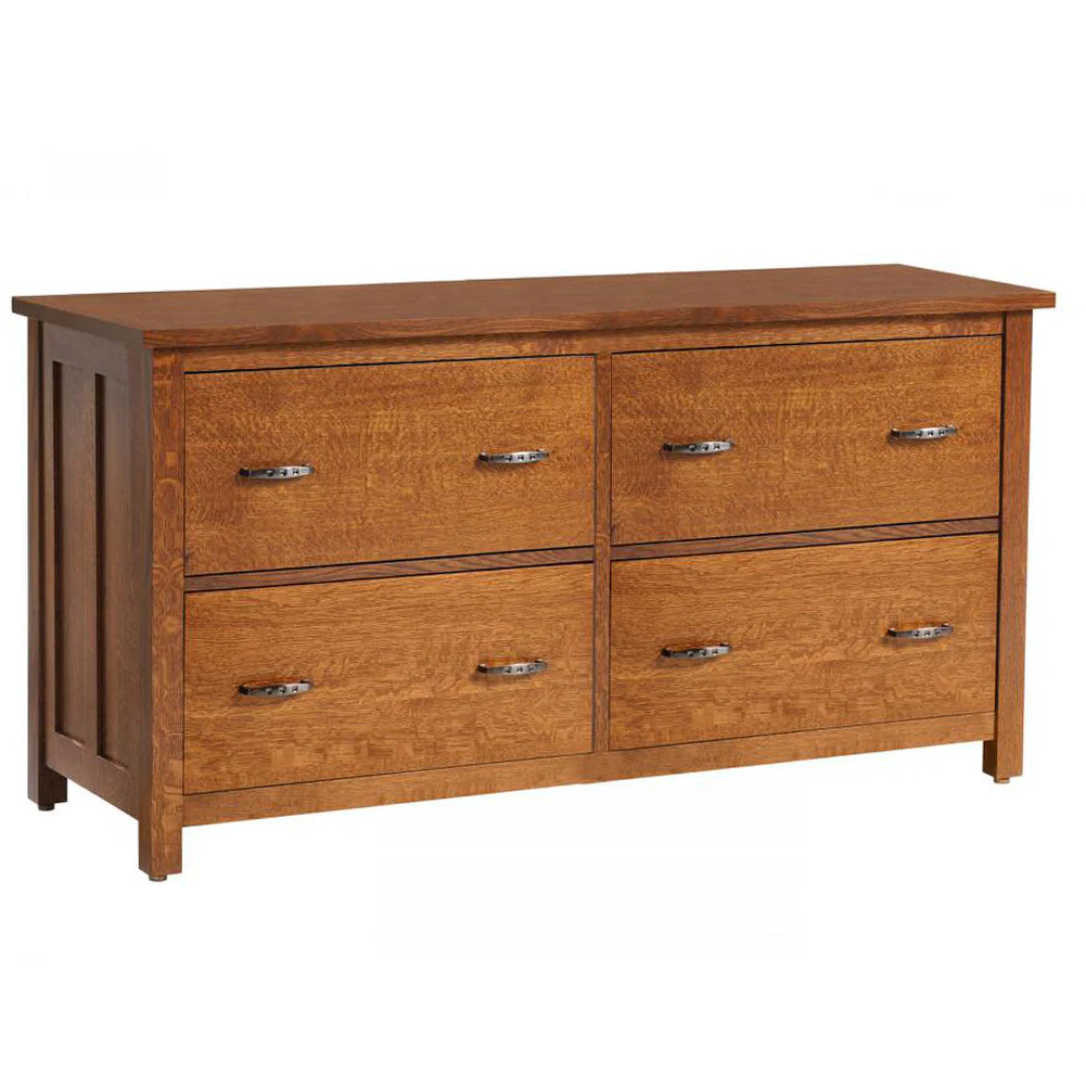 QW Amish Coventry Double Lateral File w/ Optional Hutch - Image 2