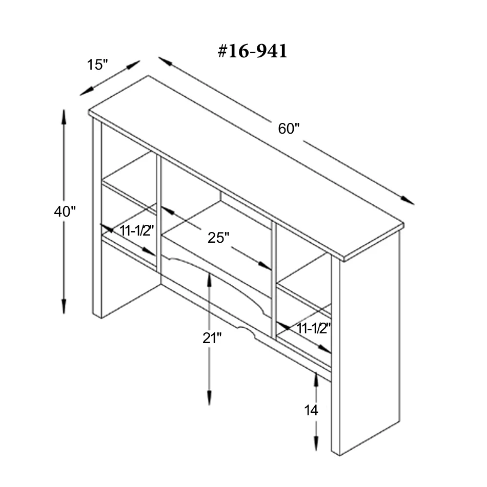 QW Amish Coventry Double Lateral File w/ Optional Hutch - Image 4