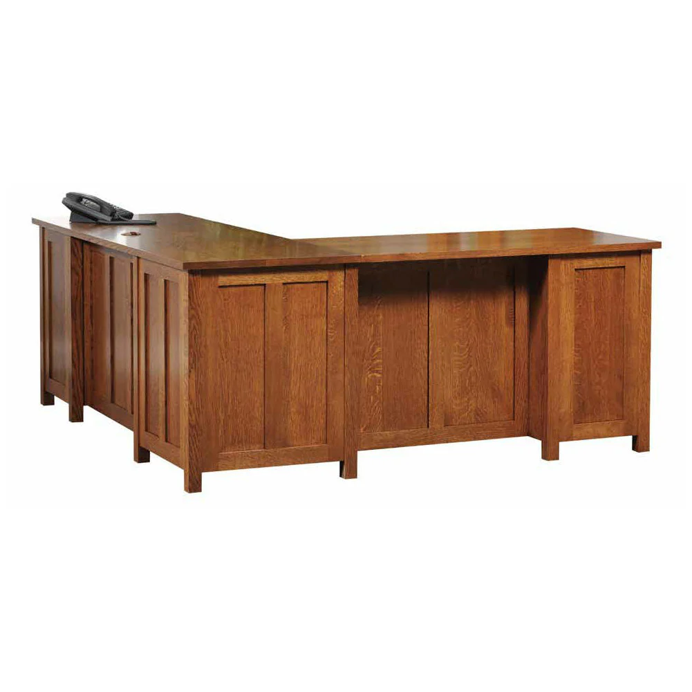 QW Amish Coventry L-Shape Desk w/ Optional Hutch - Image 3