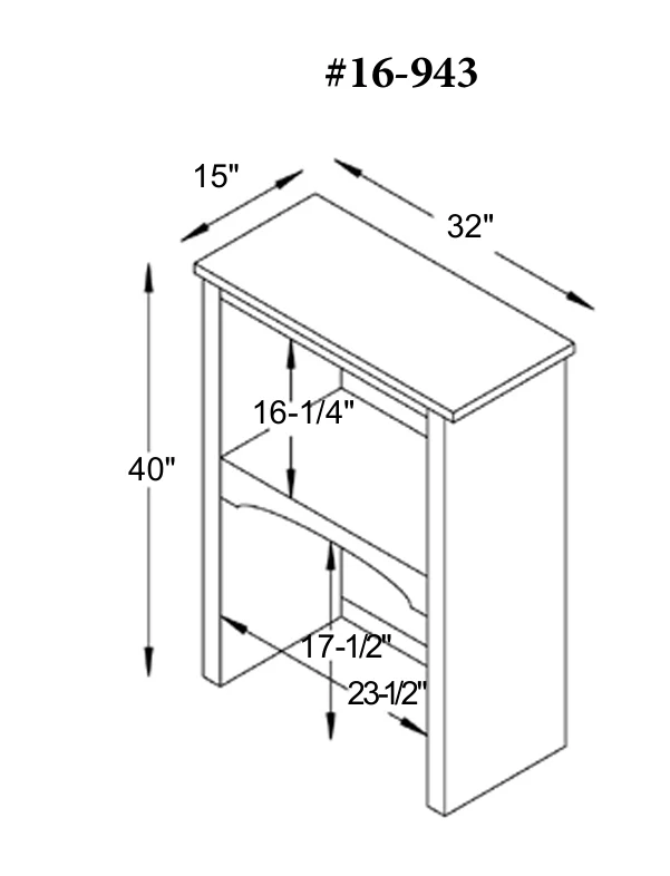 QW Amish Coventry Lateral File w/ Optional Hutch - Image 3