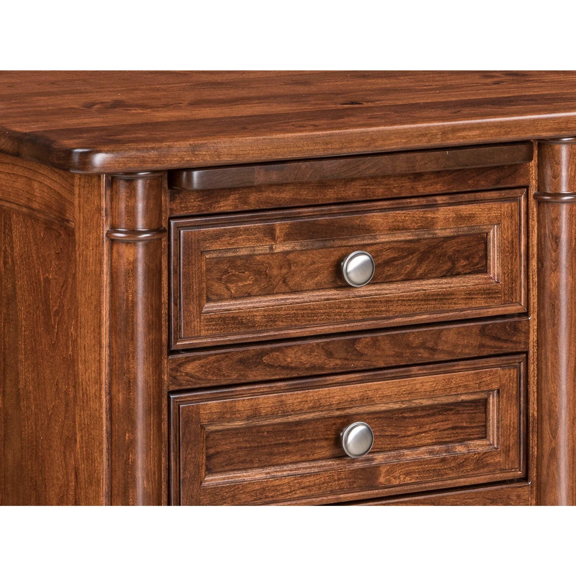 QW Amish Covington L-Shape Desk with Optional Hutch - Image 3