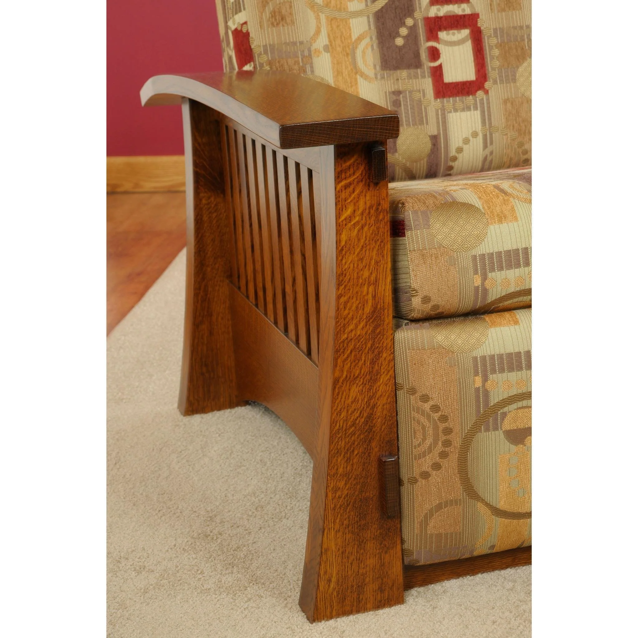 QW Amish Craftsman Mission Reclining Sofa - Image 3