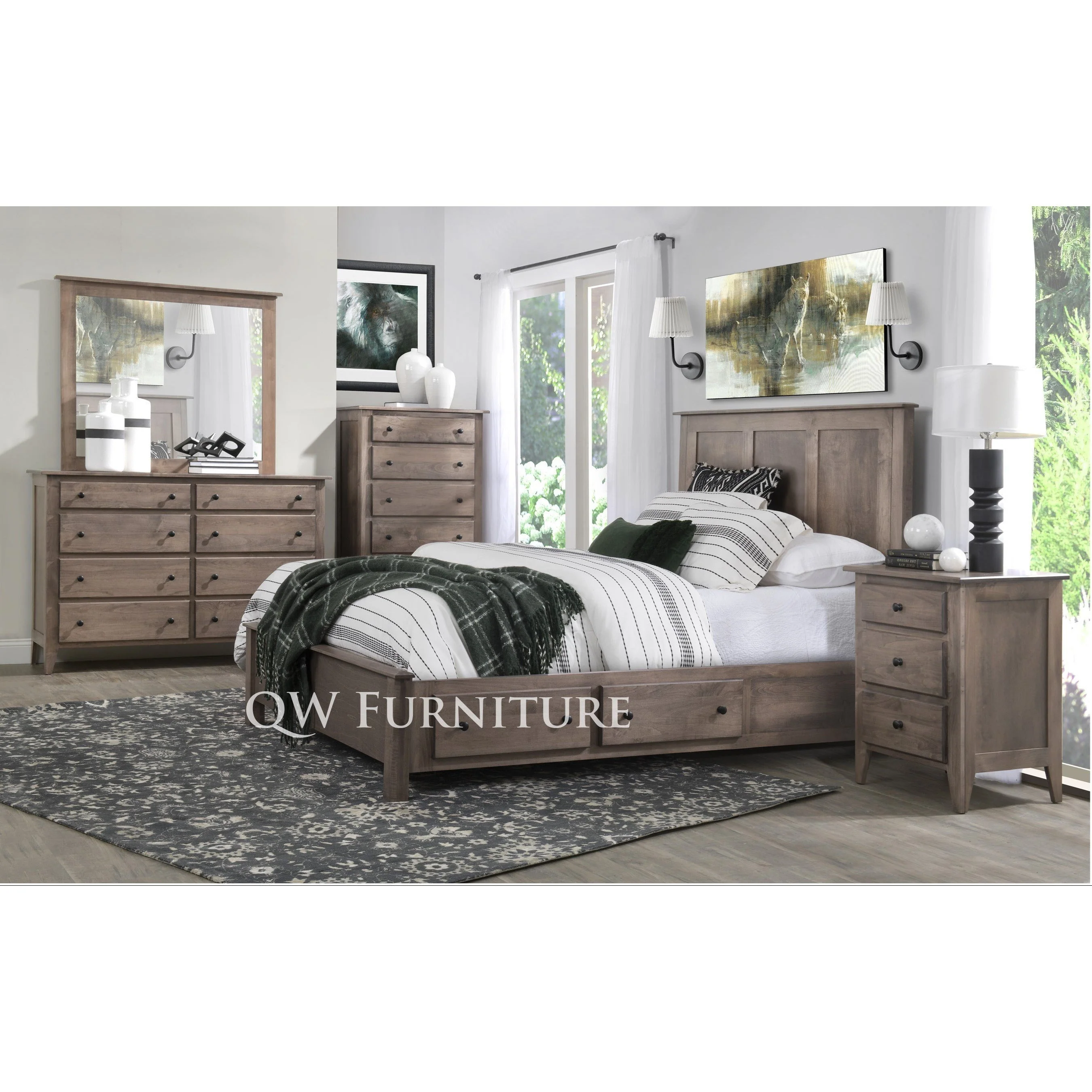 QW Amish Dallas Storage Bed - Image 5