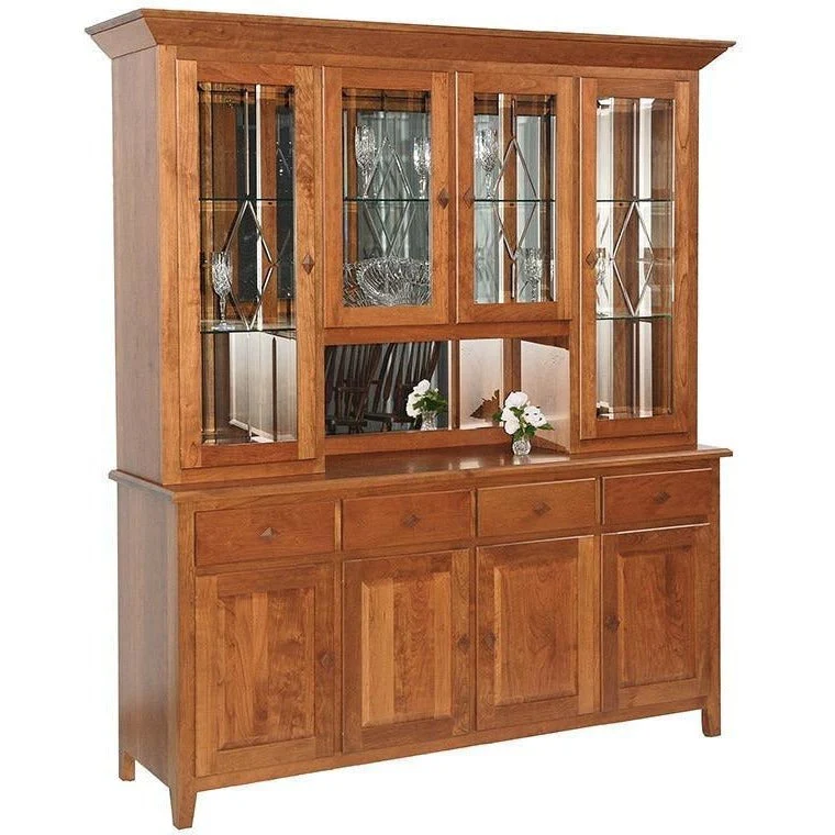 QW Amish Diamond Elements 4 Door Hutch