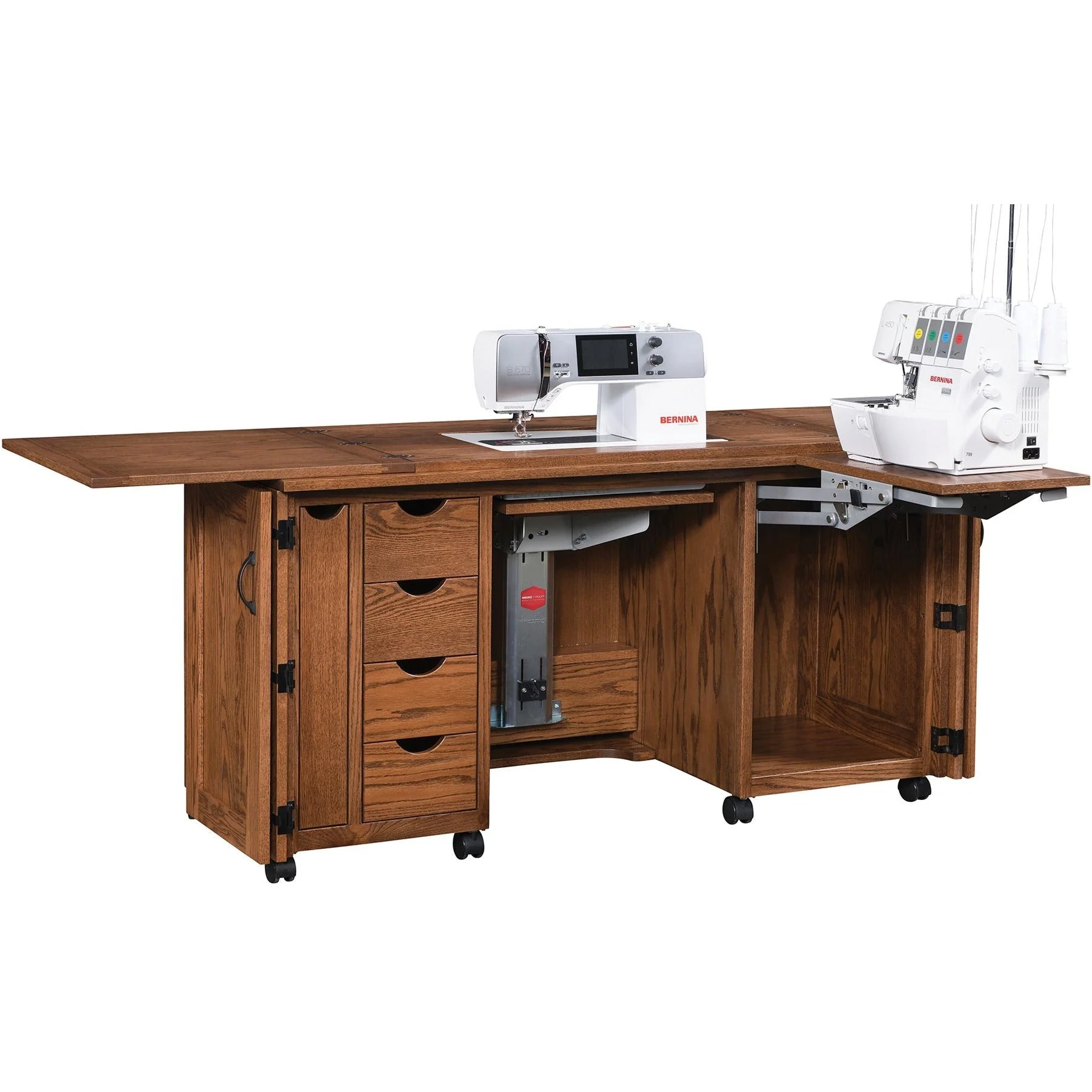 QW Amish Double Top Sewing Cabinet