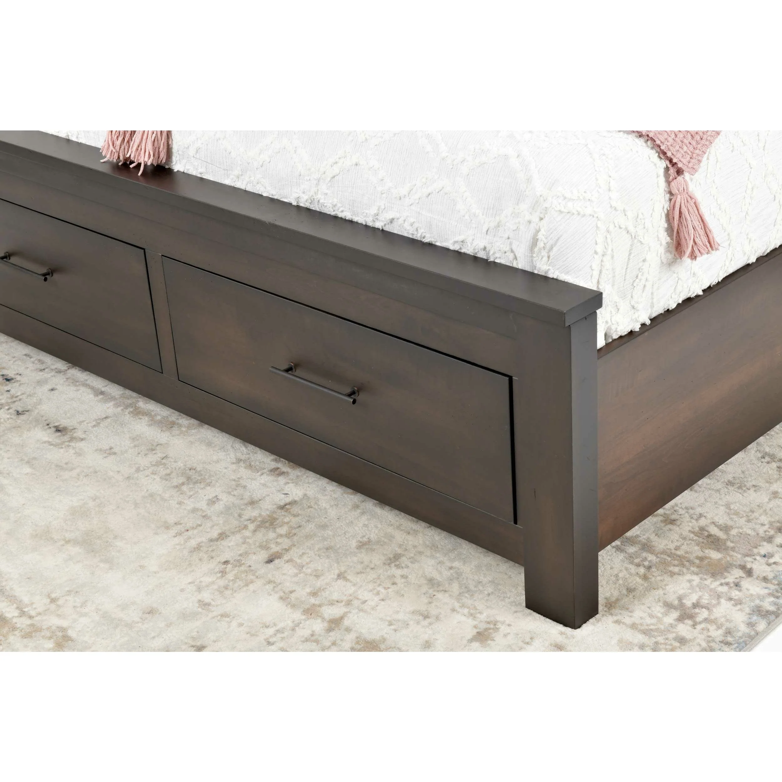 QW Amish Durango 2 Drawer Footboard Storage Bed - Image 6
