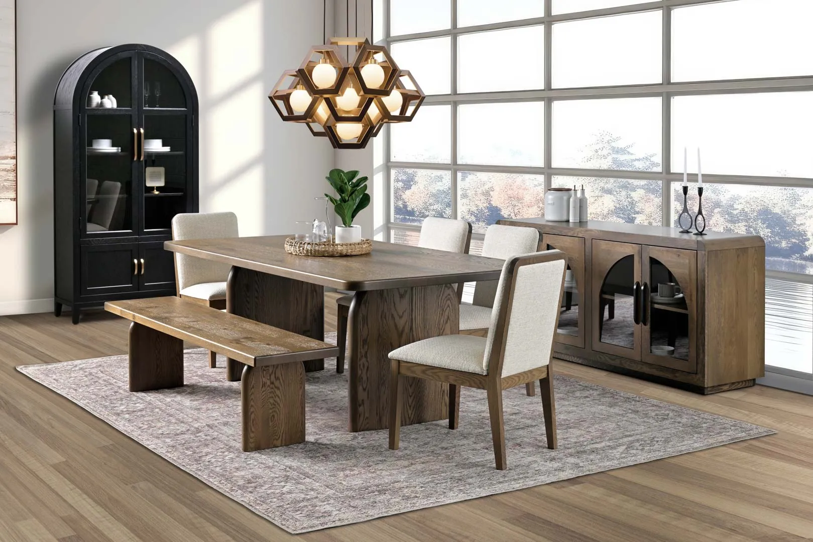 QW Amish Durham Trestle 6pc Set - Image 2