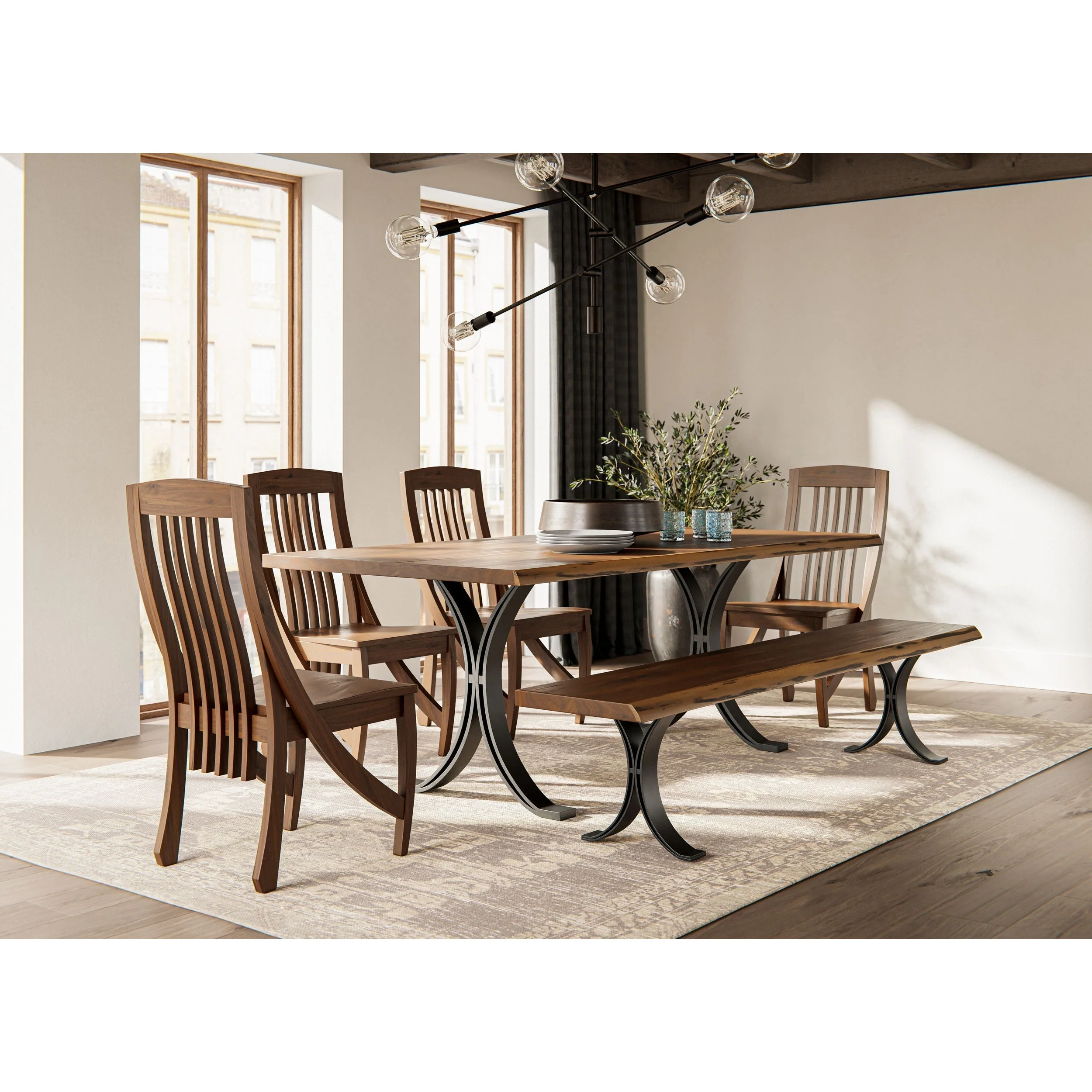 QW Amish Eclipse Live Edge Table - Image 2