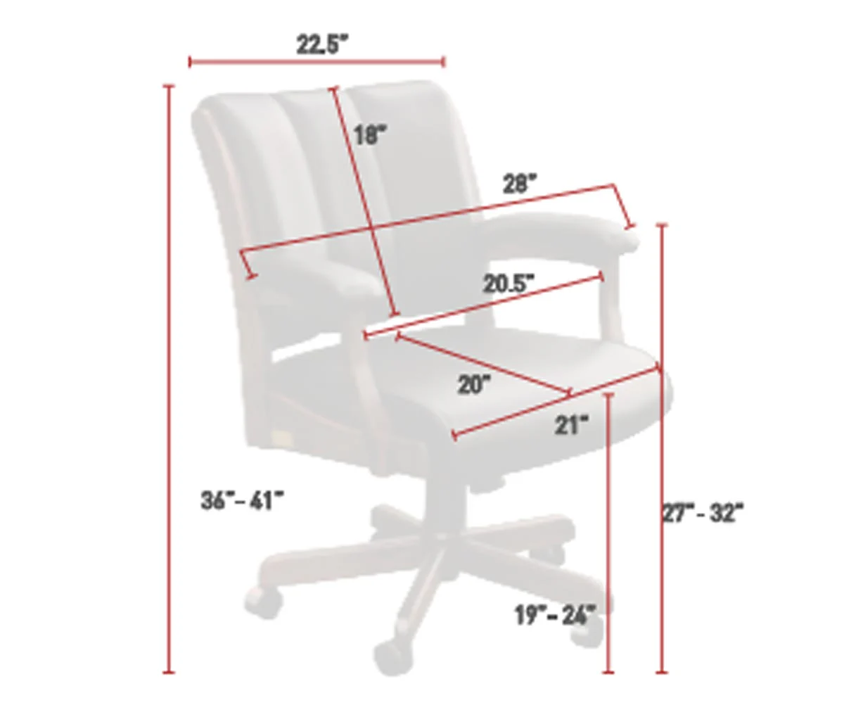QW Amish Edelweiss Desk Chair - Image 5