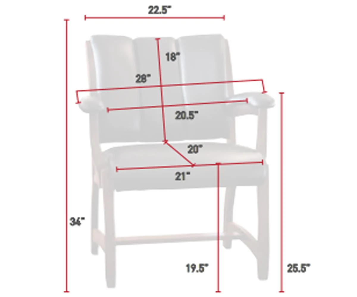 QW Amish Edelweiss Client Chair - Image 5