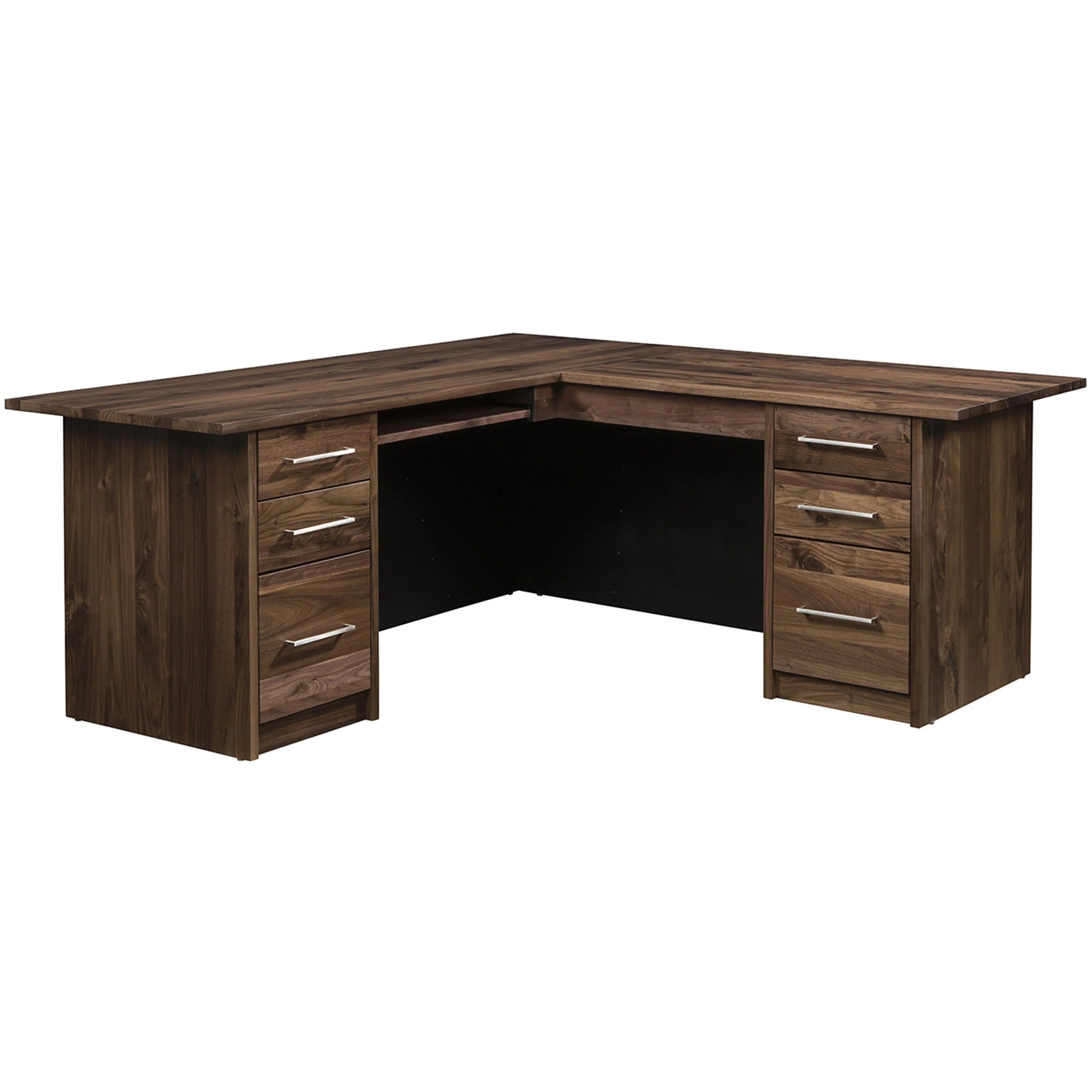 QW Amish Edgewood L-Shape Desk - Image 2