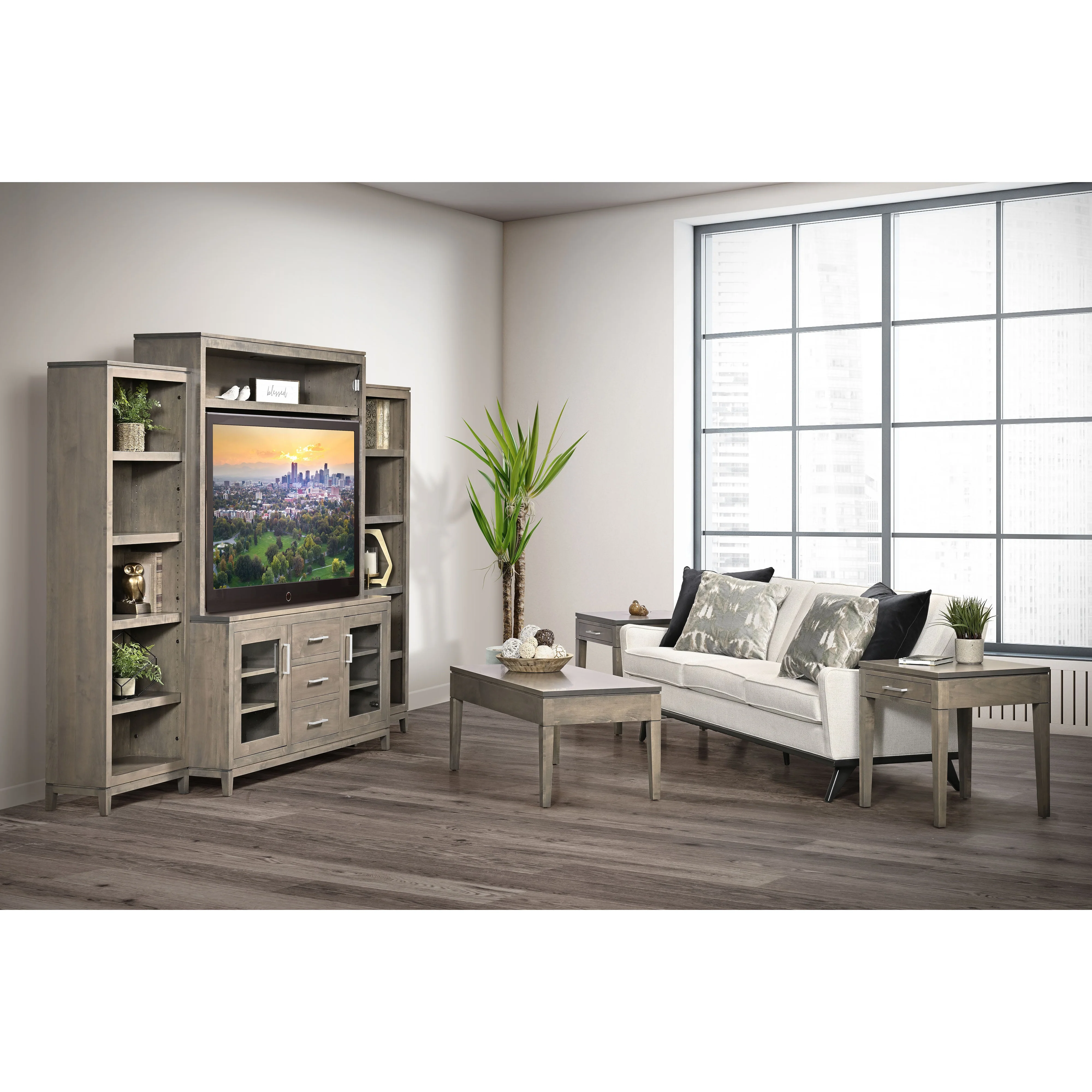 QW Amish Villa Entertainment Wall - Image 2