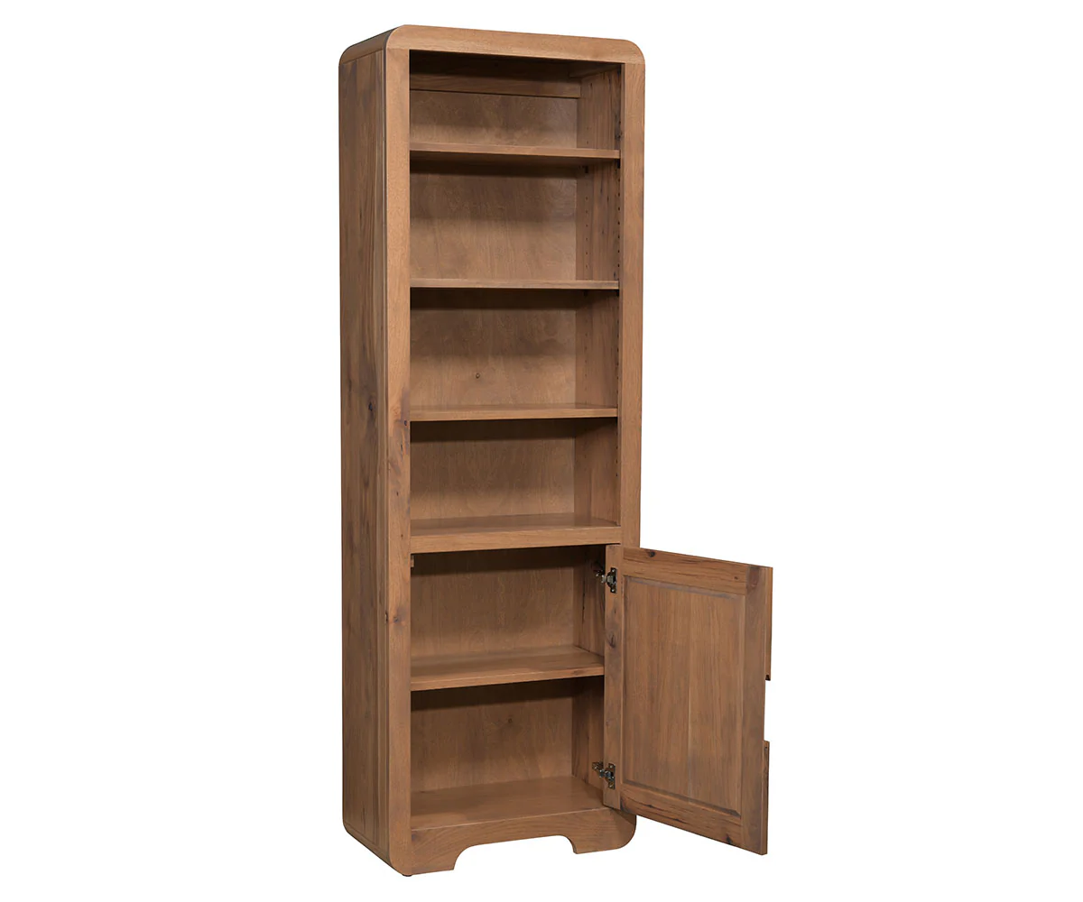 QW Amish Europa Bookcase with Door 24"x72" - Image 3