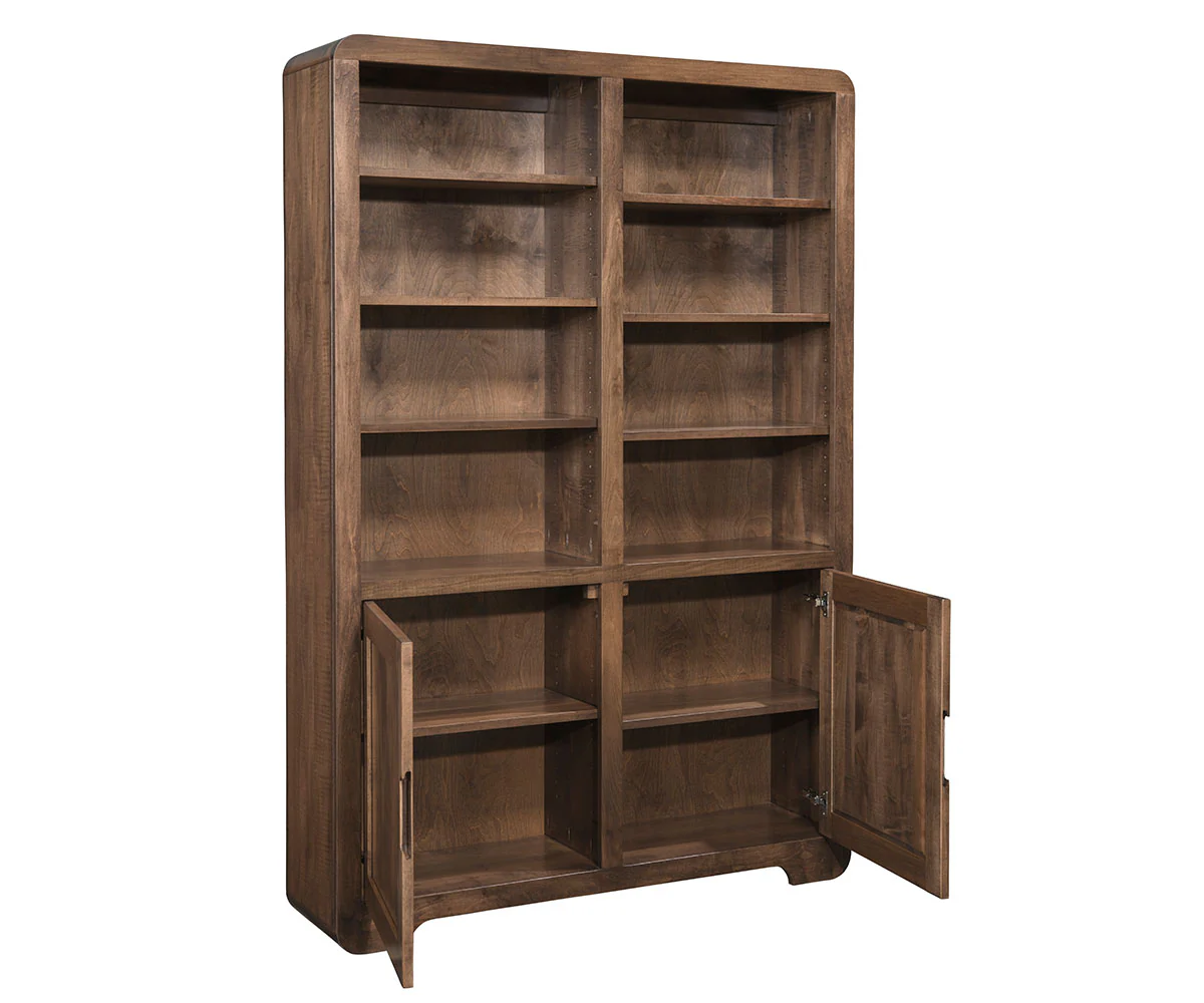 QW Amish Europa Bookcase with Doors 48x72 - Image 2