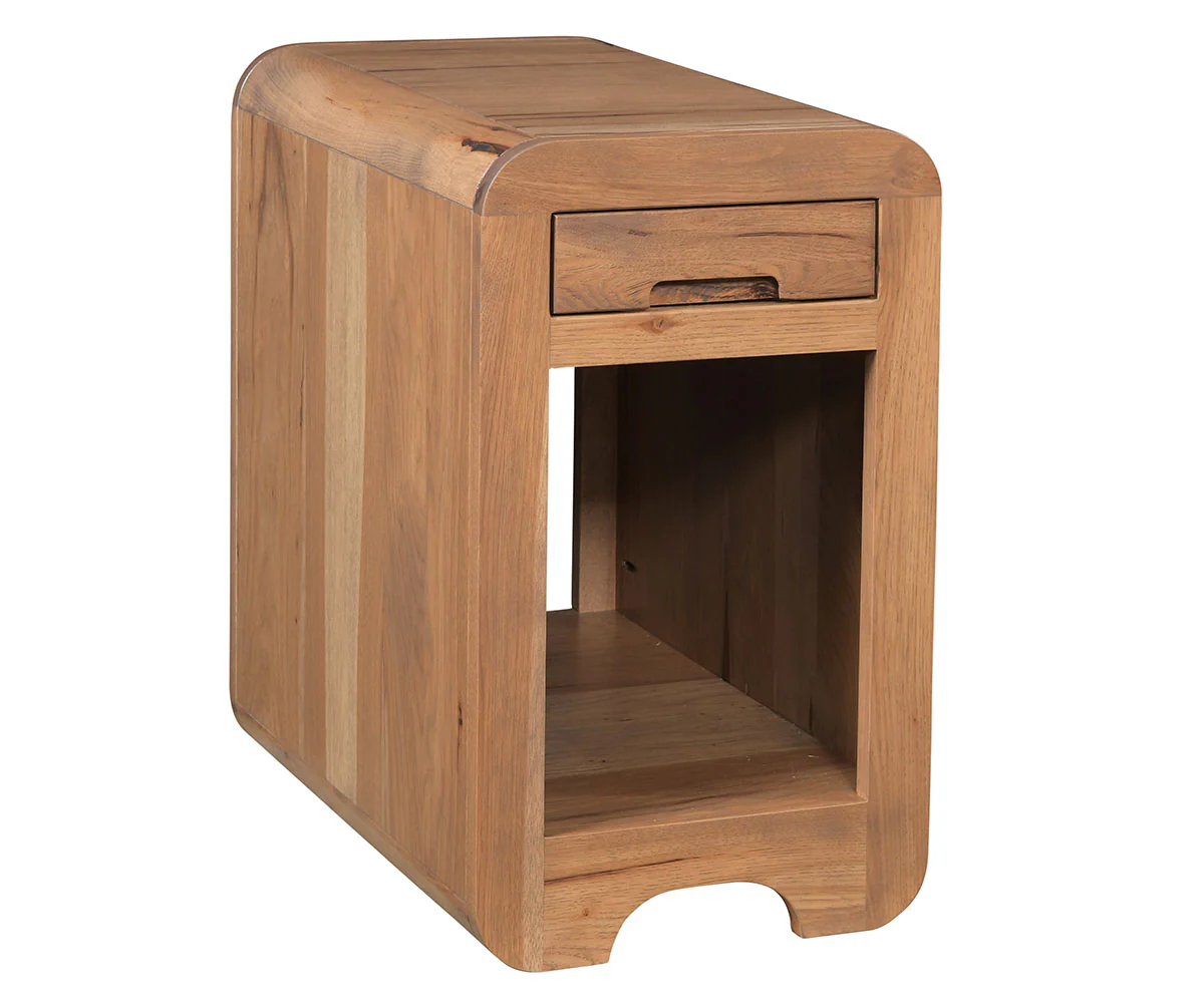 QW Amish Europa 1 Drawer Chairside End Table