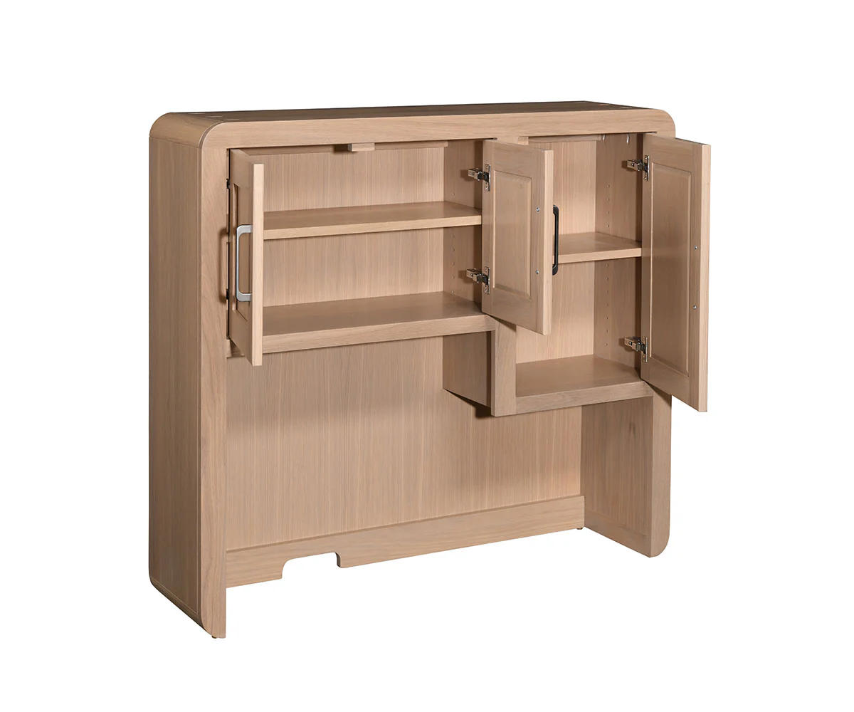 QW Amish Europa Single Pedestal Desk w/ Optional Hutch - Image 3