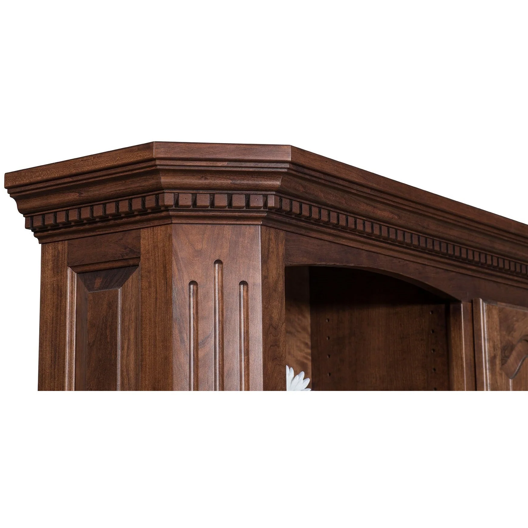 QW Amish Fifth Avenue Large Credenza with Hutch - Image 2