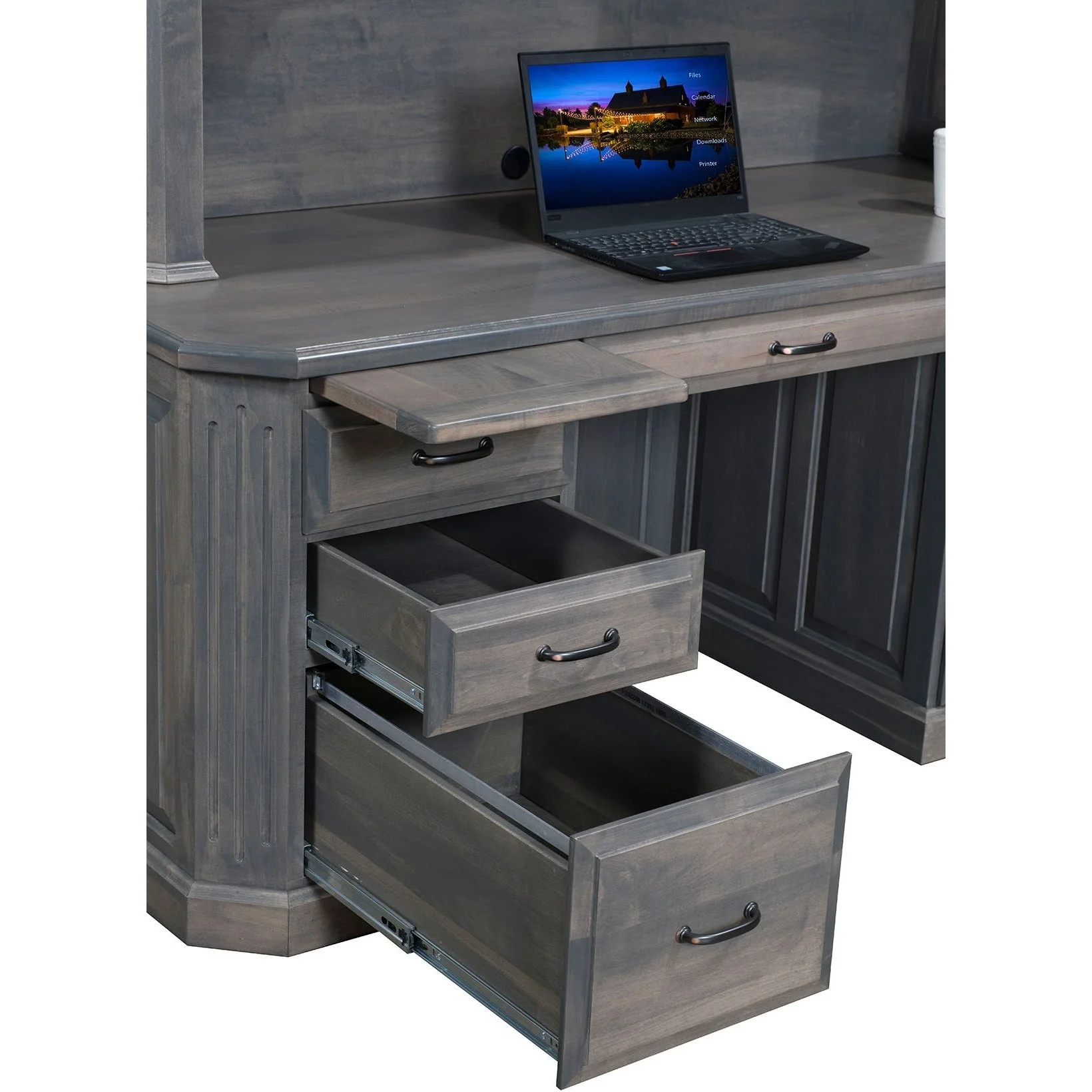 QW Amish Fifth Avenue Desk with Optional Hutch - Image 2