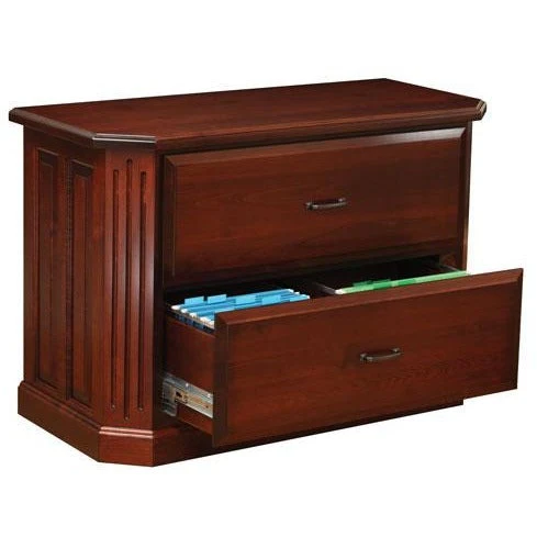 QW Amish Fifth Avenue Lateral File w/ Optional Hutch - Image 2