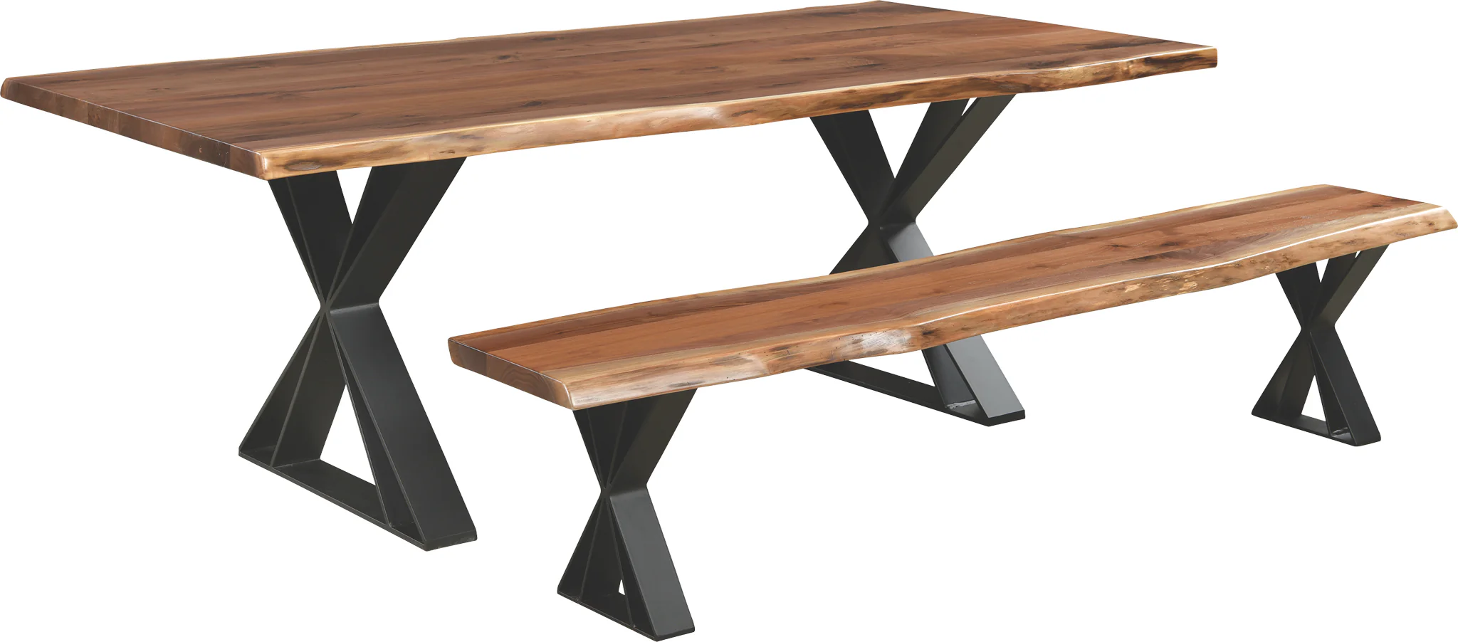 QW Amish Fillmore Live Edge Bench - Image 2