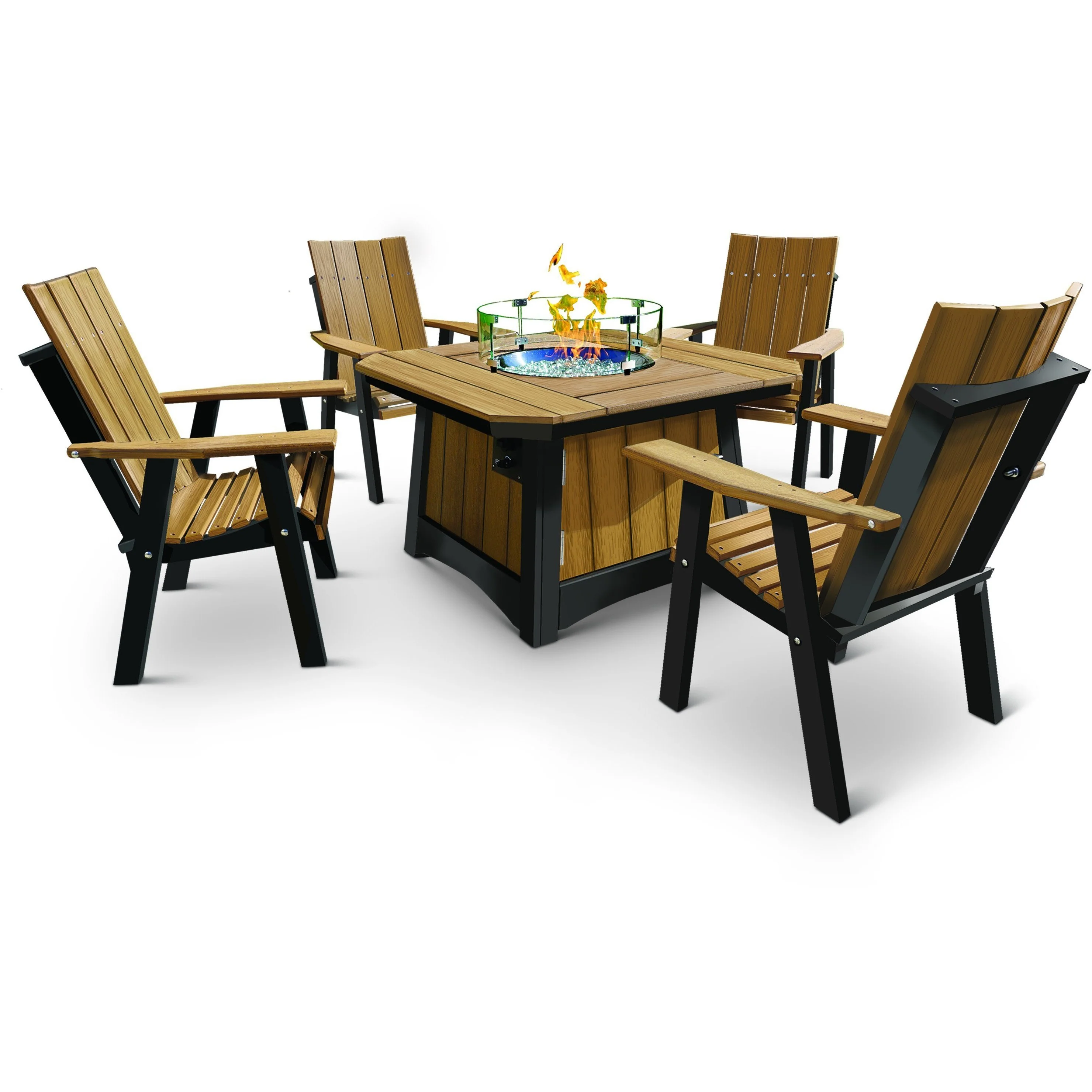 QW Amish Adirondack Firepit - Image 2