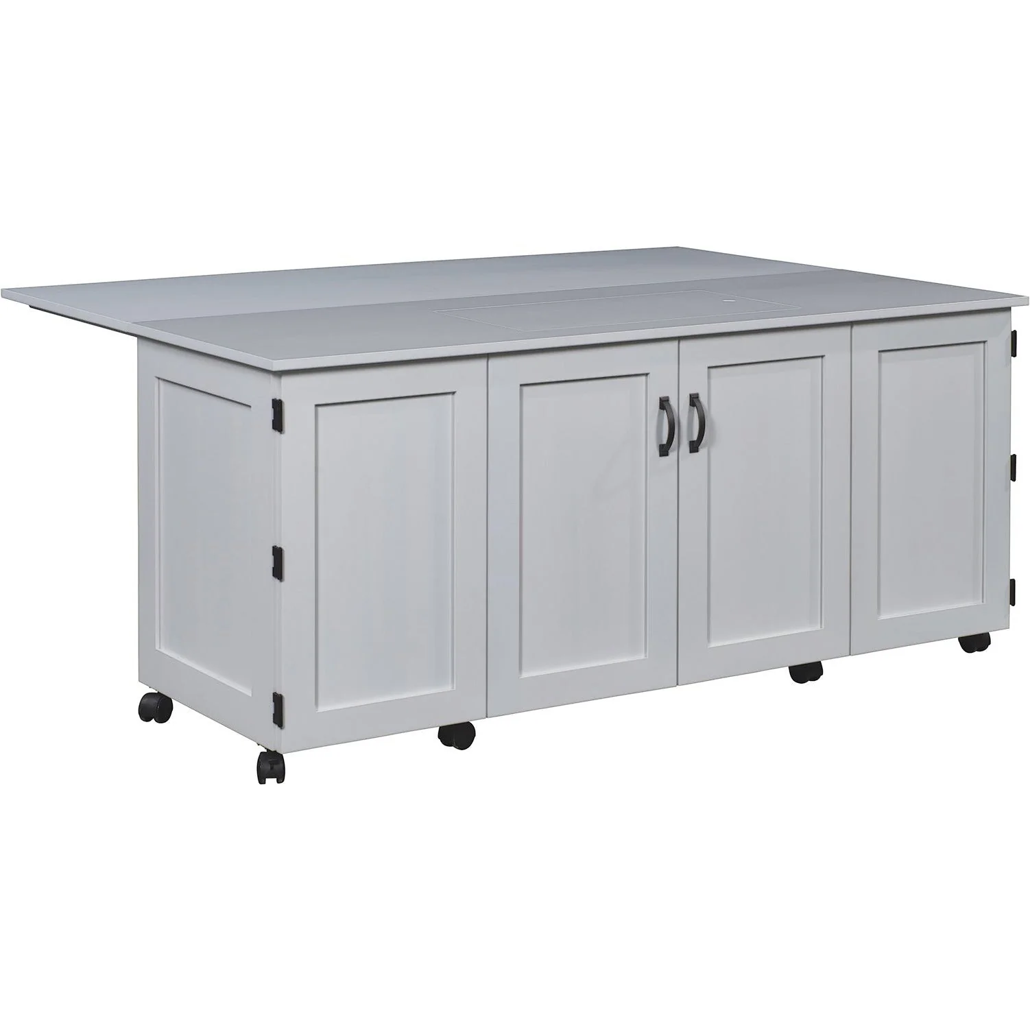 QW Amish Flat Top Sewing Cabinet with Doors - Image 2