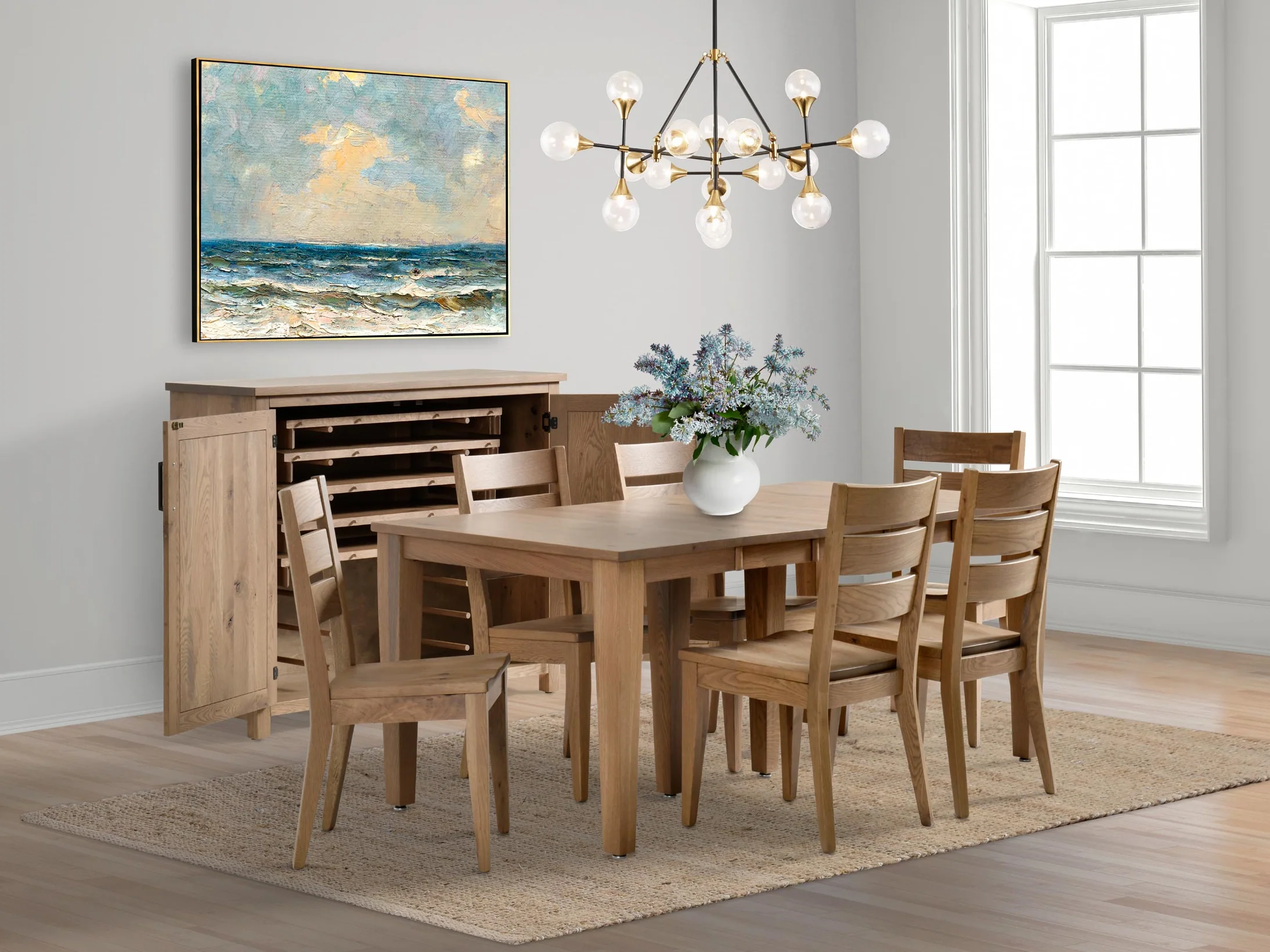 QW Amish Flex 13pc Dining Set - Image 3