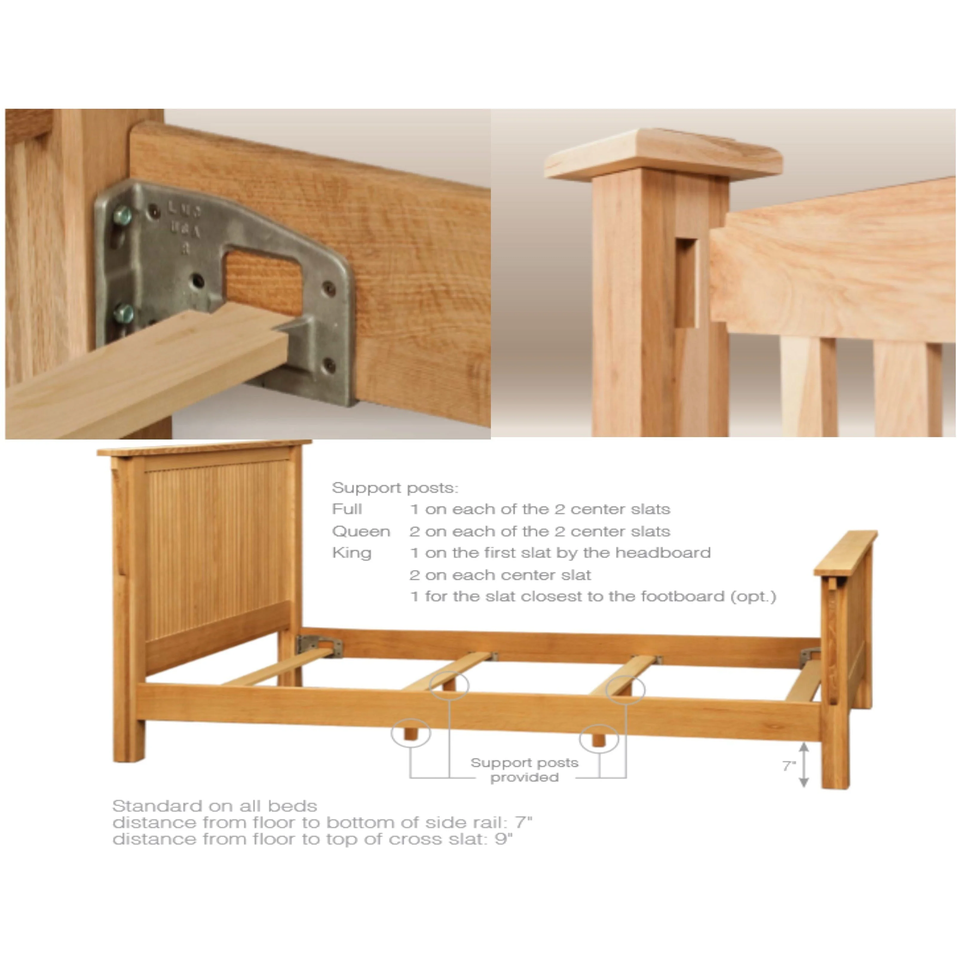 QW Amish Francine Bed - Image 4
