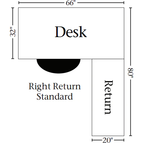 QW Amish Freemont Mission 66"x80" L-Shape Desk with Optional Hutch - Image 4
