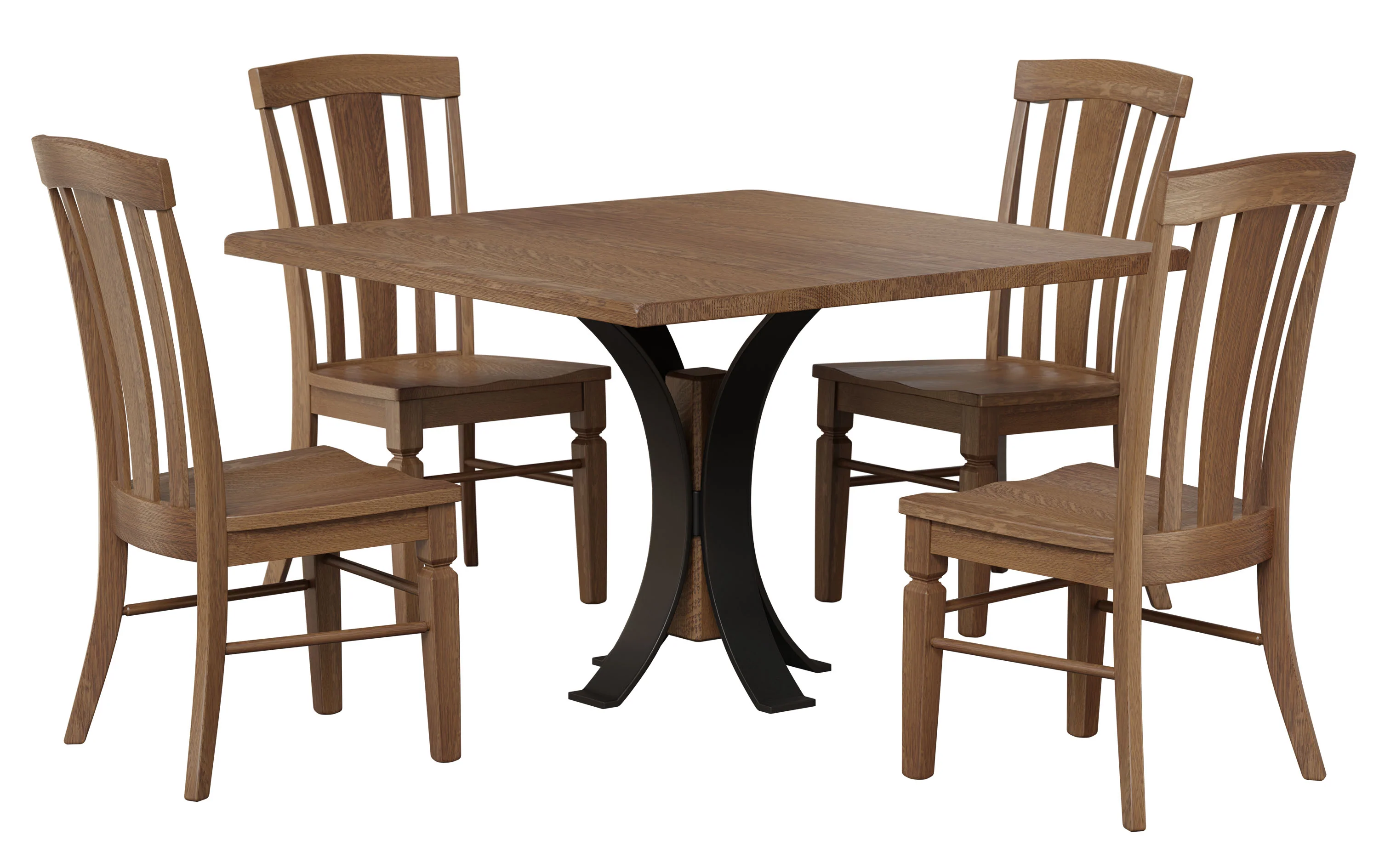 QW Amish Frontier Single Pedestal Table - Image 2
