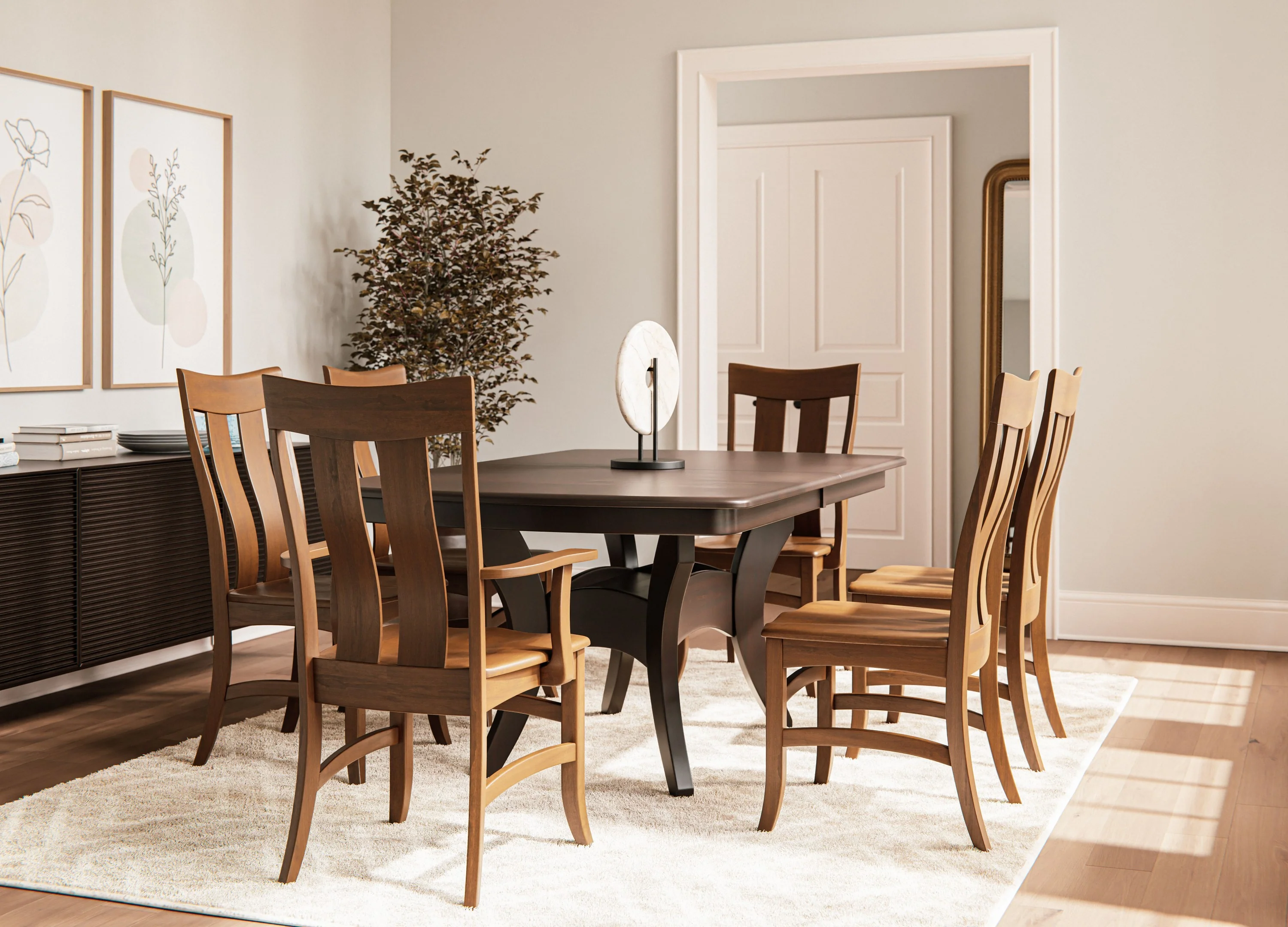 QW Amish Galveston G-2 Back Arm Chair - Image 2